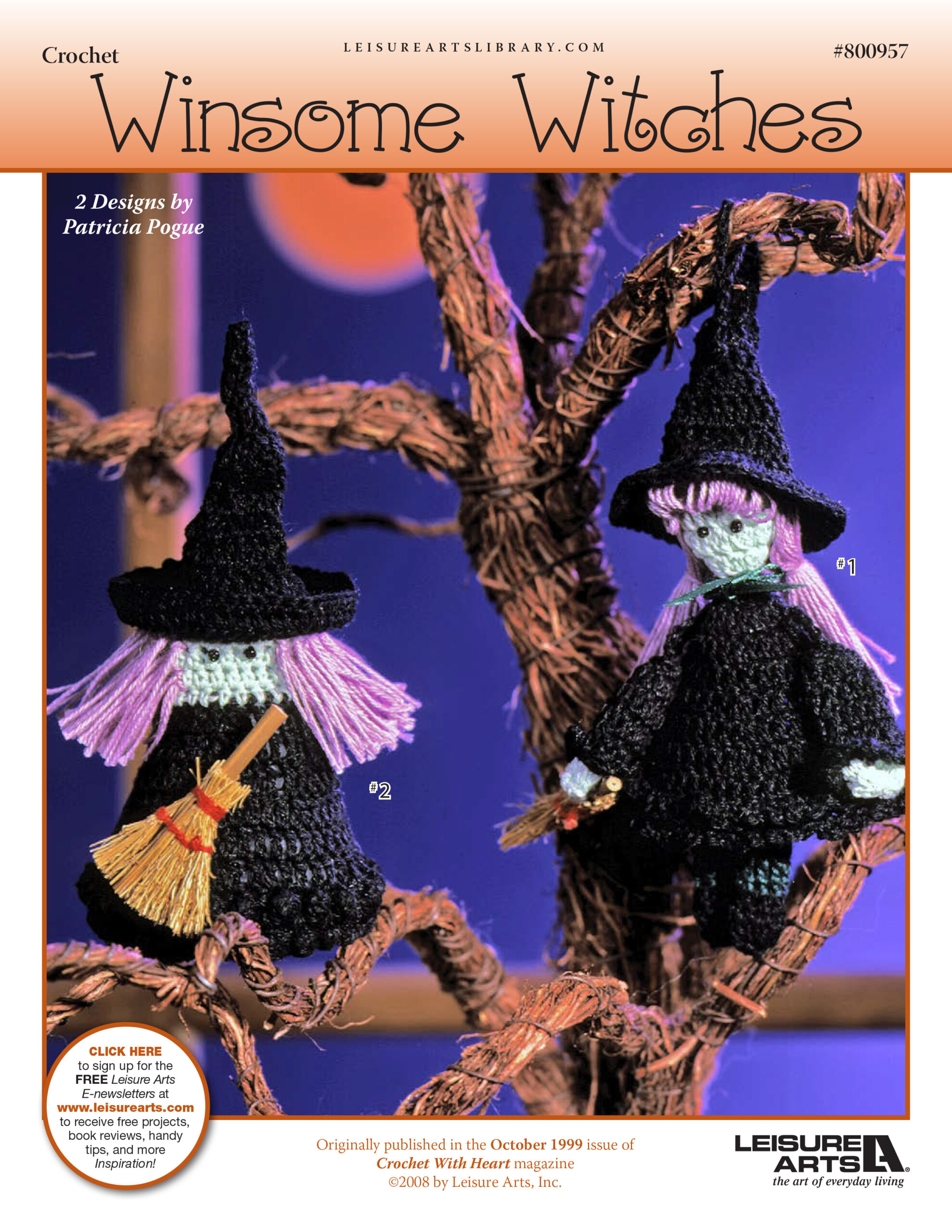 Leisure Arts Winsome Witches Crochet ePattern