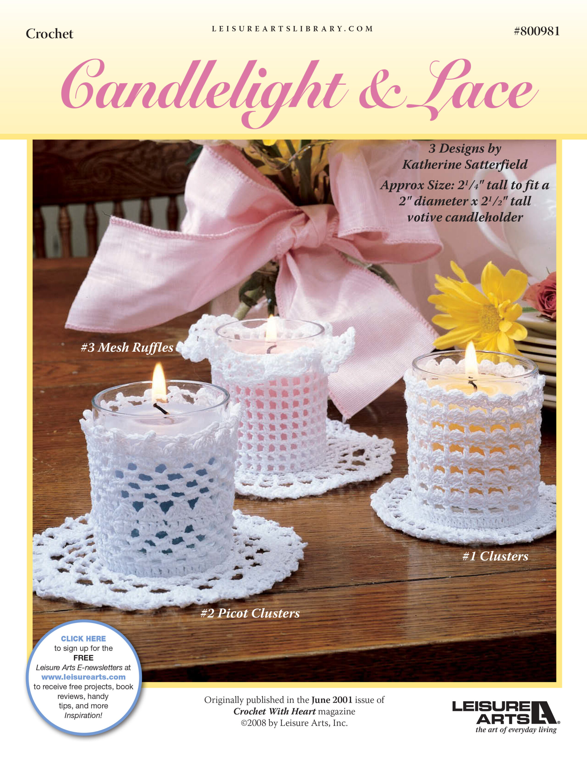 Leisure Arts Candlelight Lace Crochet ePattern