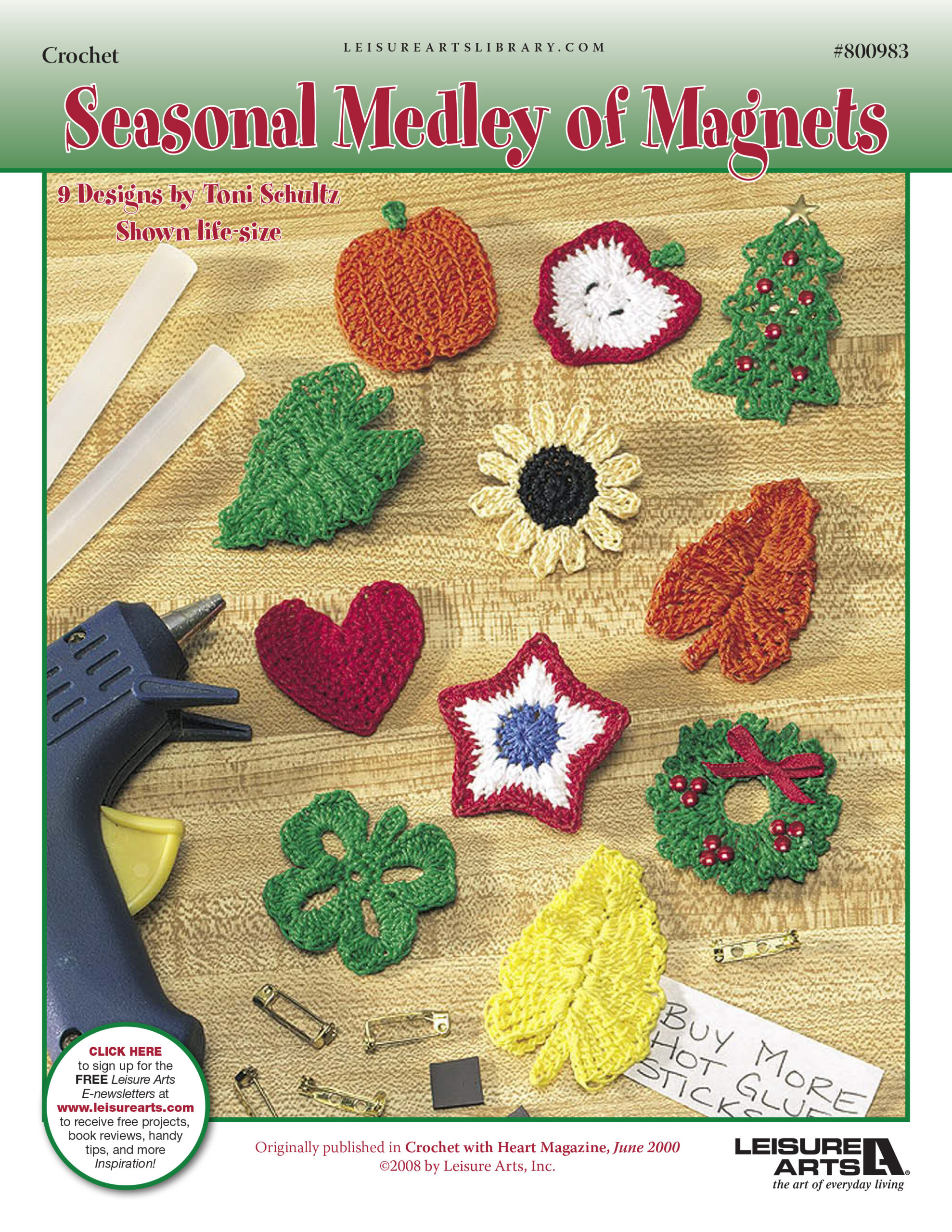 Leisure Arts Seasonal Medley of Magnets Crochet ePattern