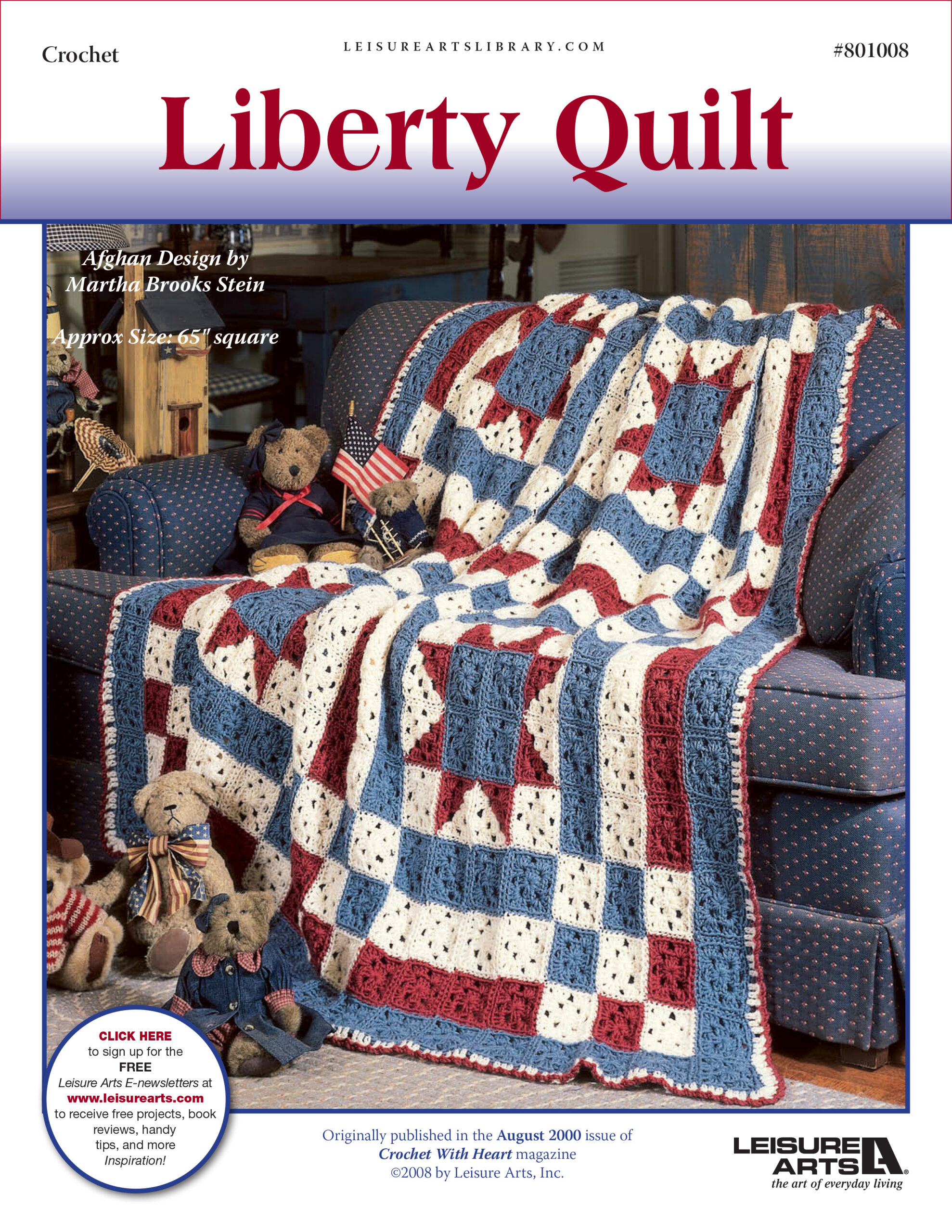 Leisure Arts Liberty Quilt Crochet ePattern