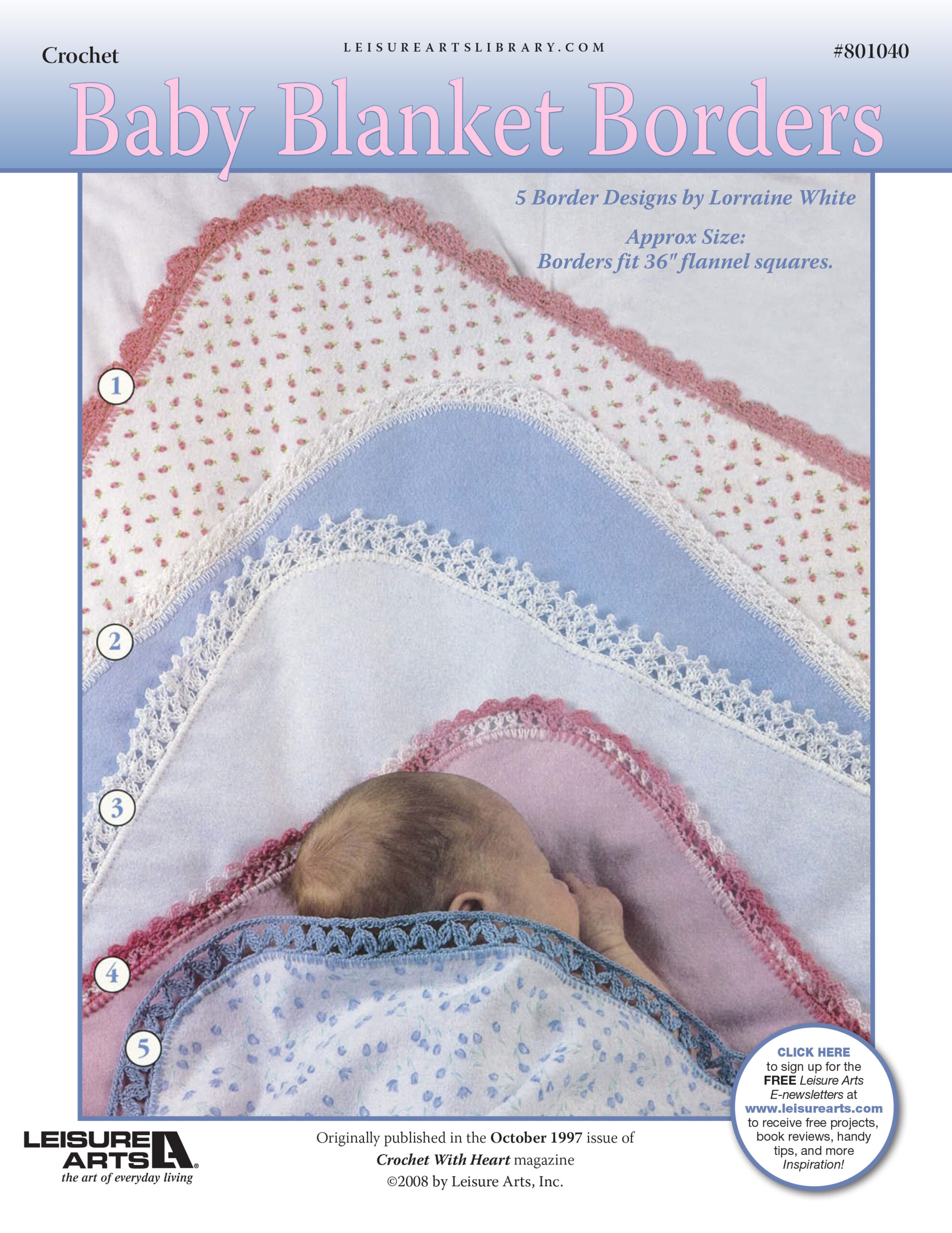 Leisure Arts Baby Blanket Borders Crochet ePattern