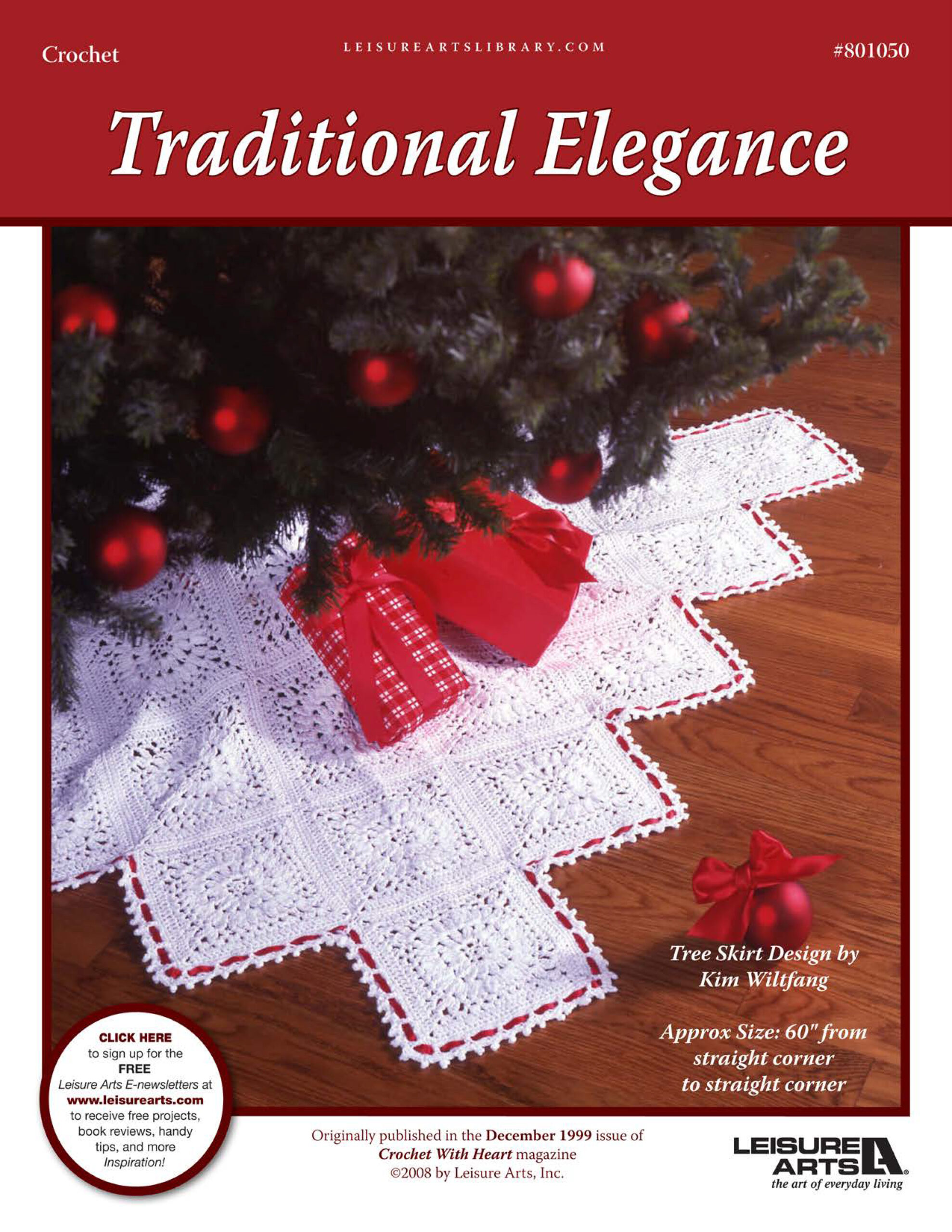 Leisure Arts Traditional Elegance Tree Skirt Crochet ePattern