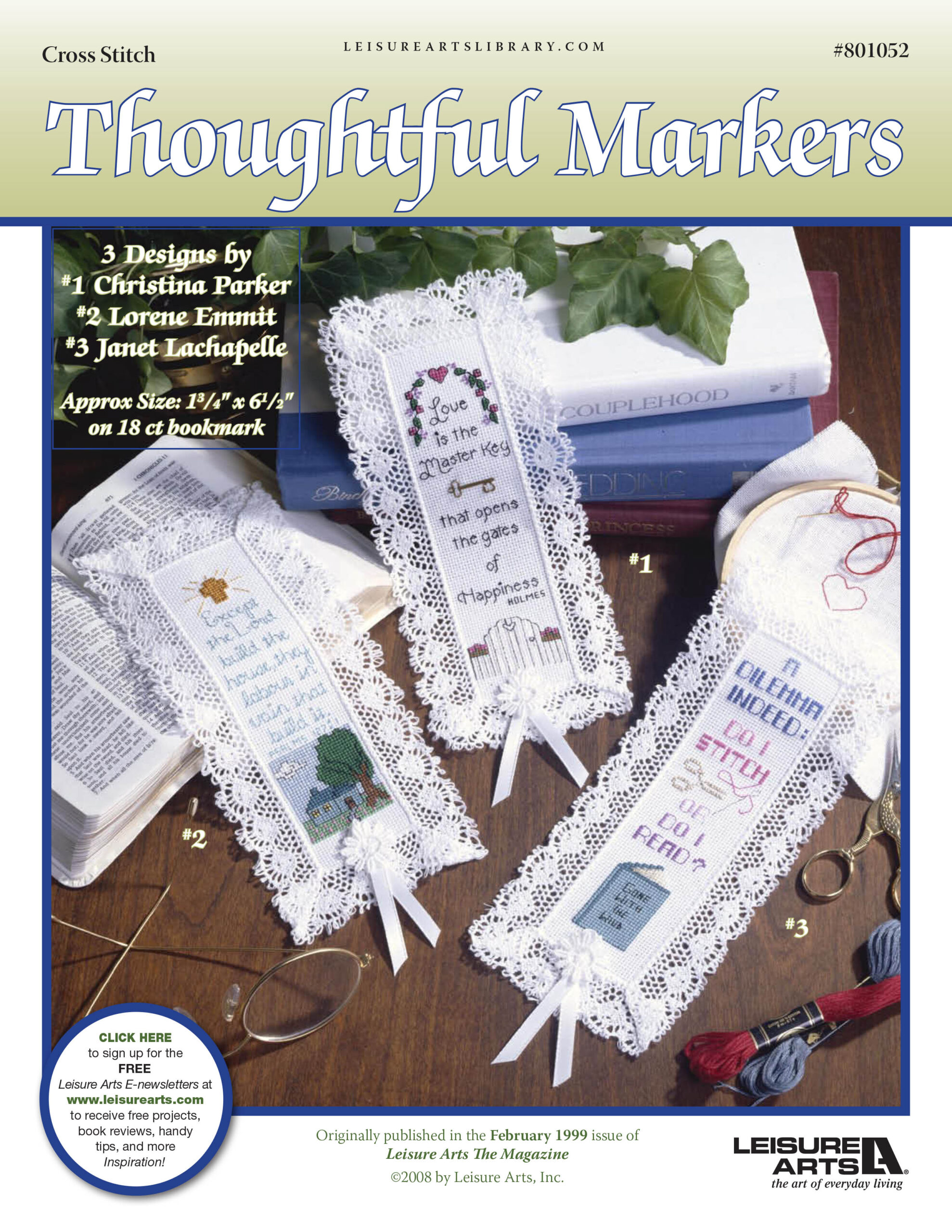 Leisure Arts Thoughtful Markers Cross Stitch ePattern