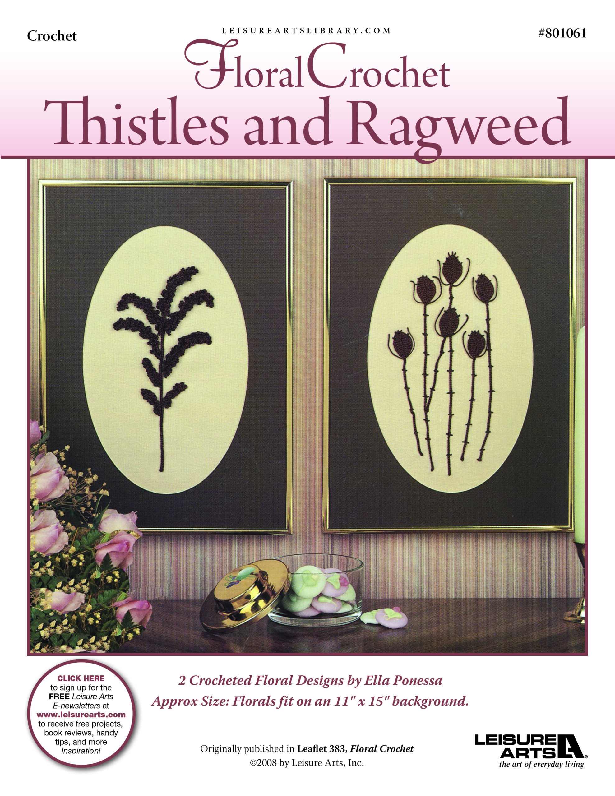 Leisure Arts Floral Crochet Thistles Ragweed ePattern