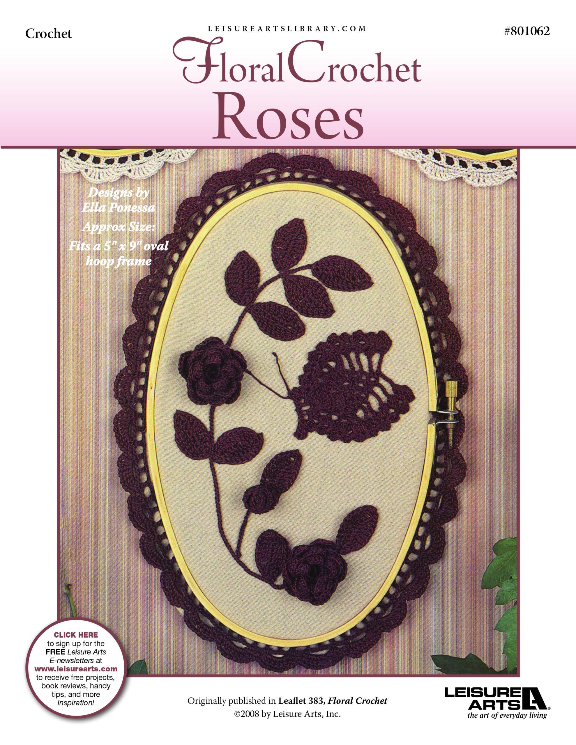 Leisure Arts Floral Crochet Roses ePattern