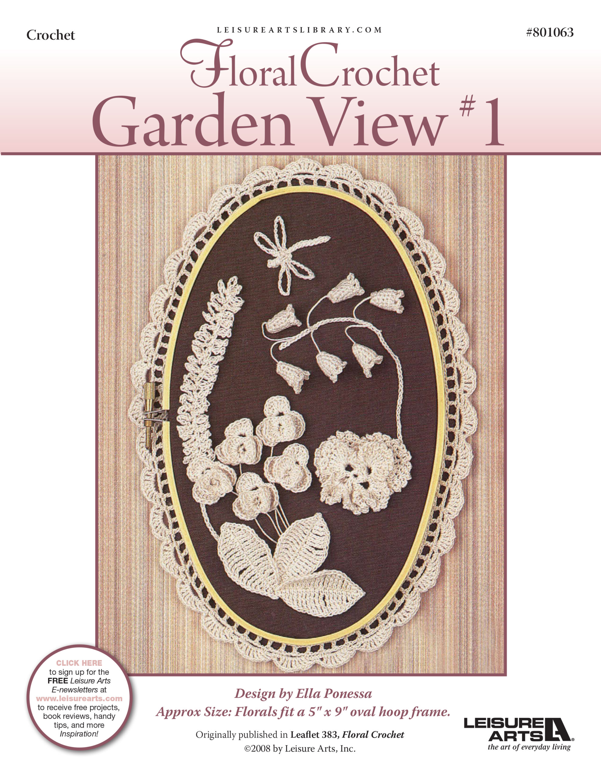 Leisure Arts Floral Crochet Garden View ePattern