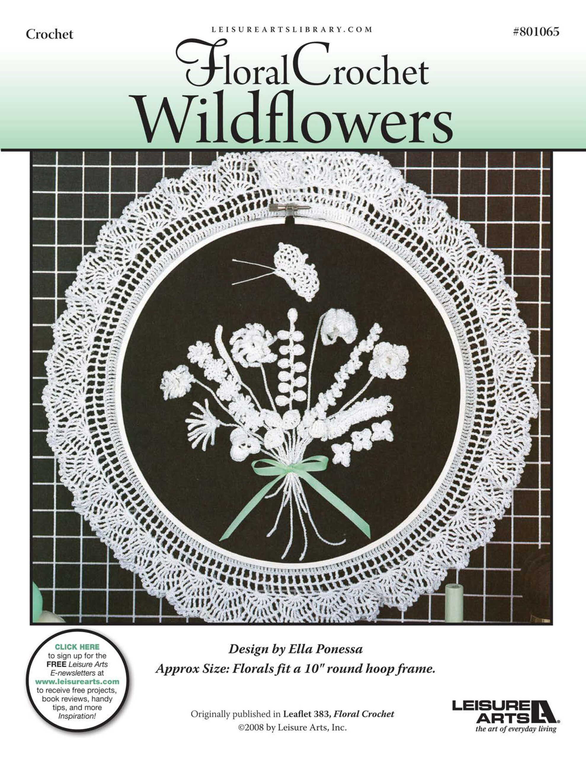 Leisure Arts Floral Crochet Wildflowers ePattern