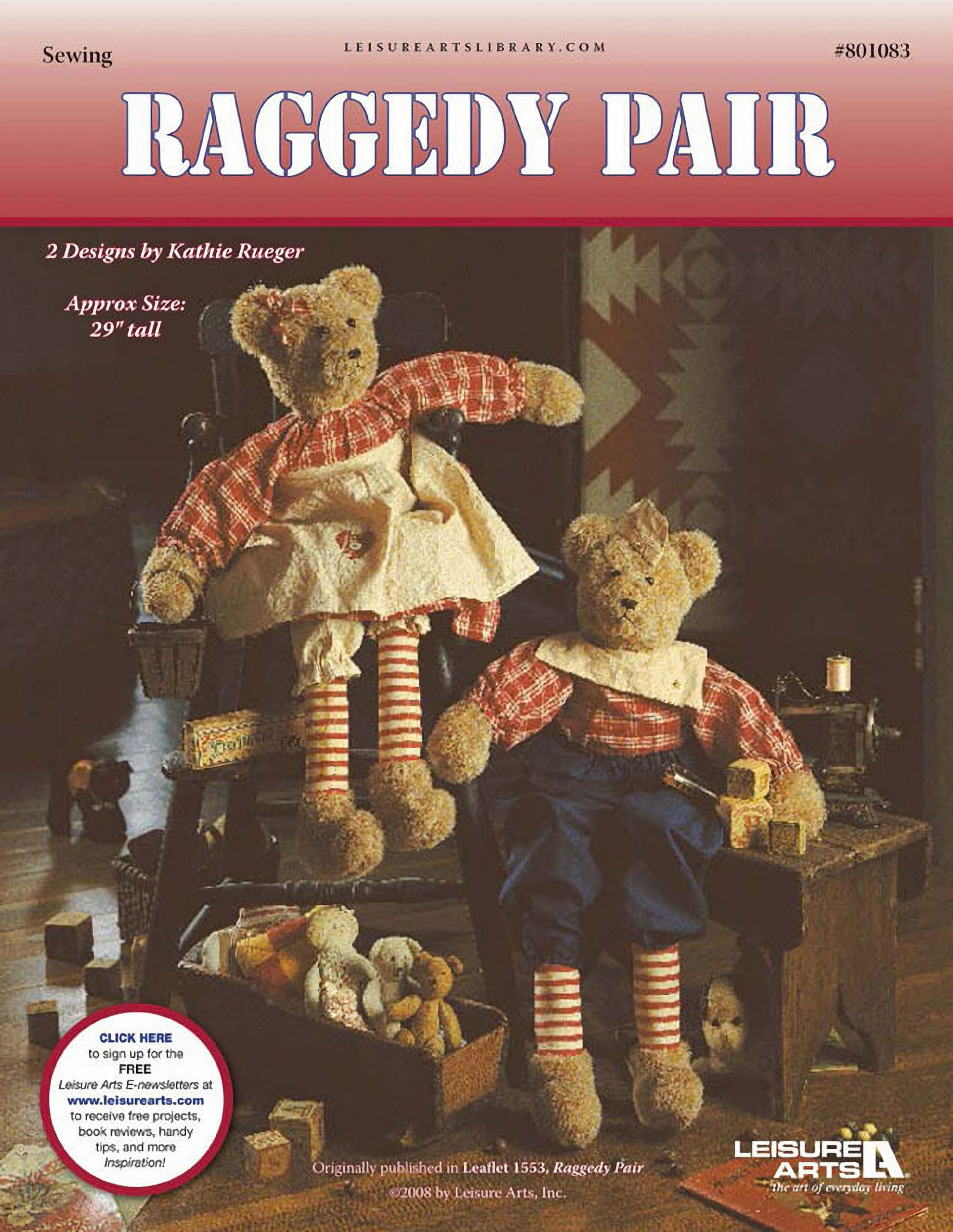 Leisure Arts Raggedy Pair Sewing ePattern