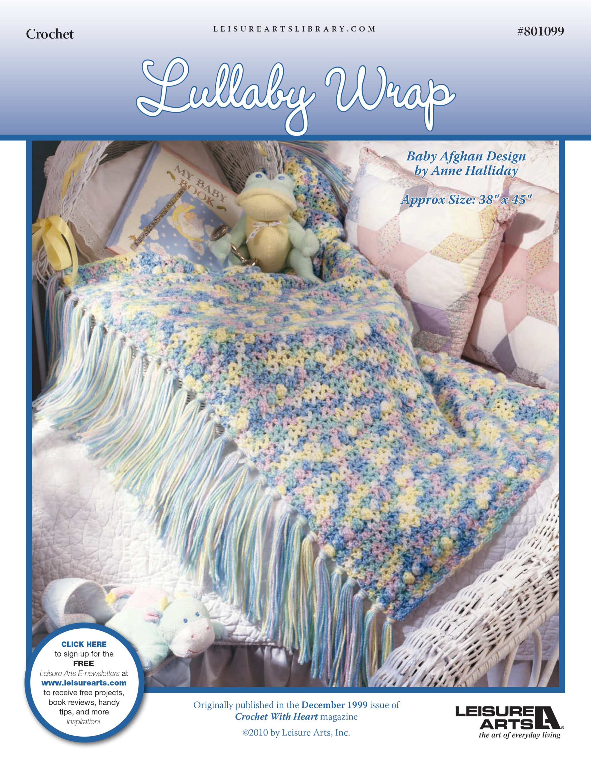 Leisure Arts Lullaby Wrap Crochet ePattern