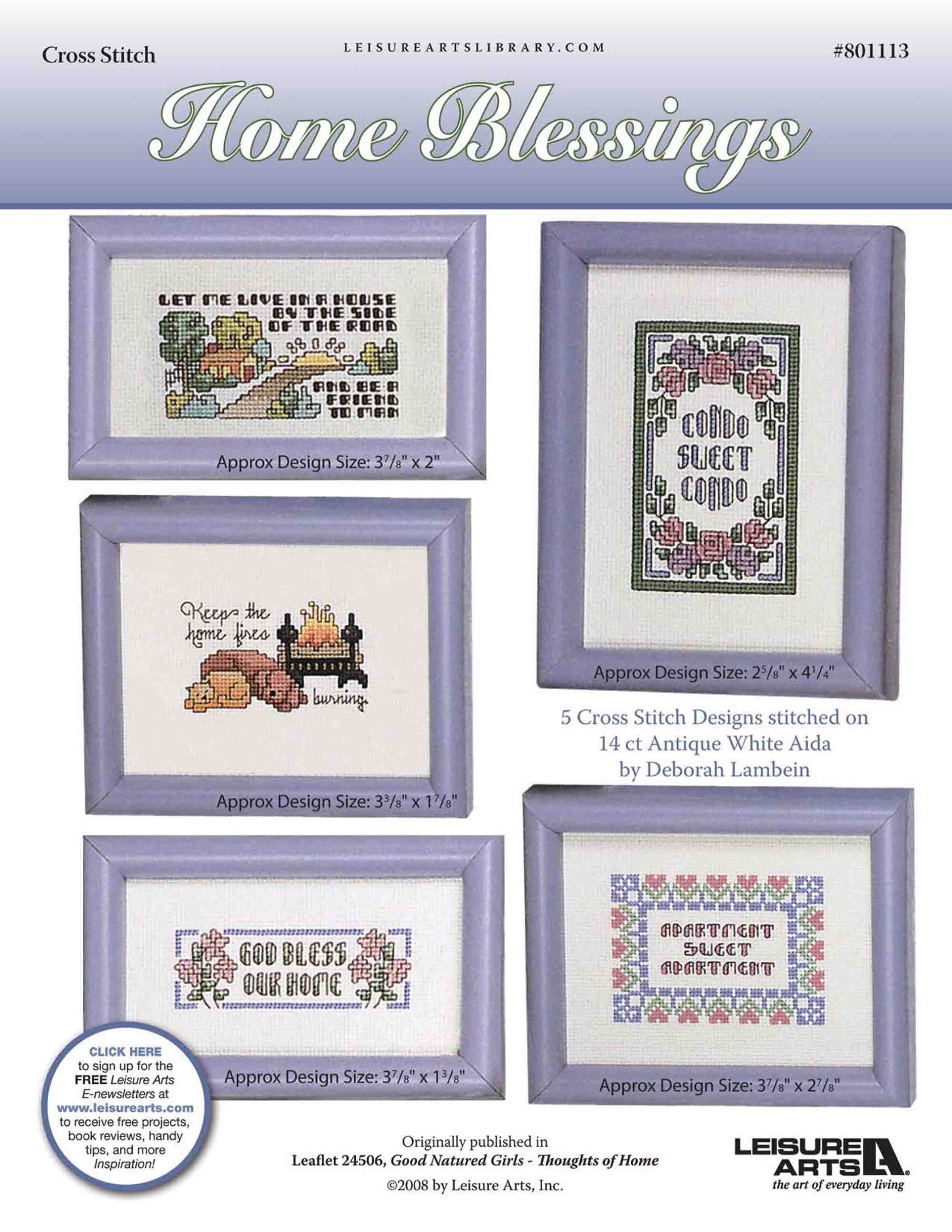 Leisure Arts Good Natured Girls Home Blessings ePattern