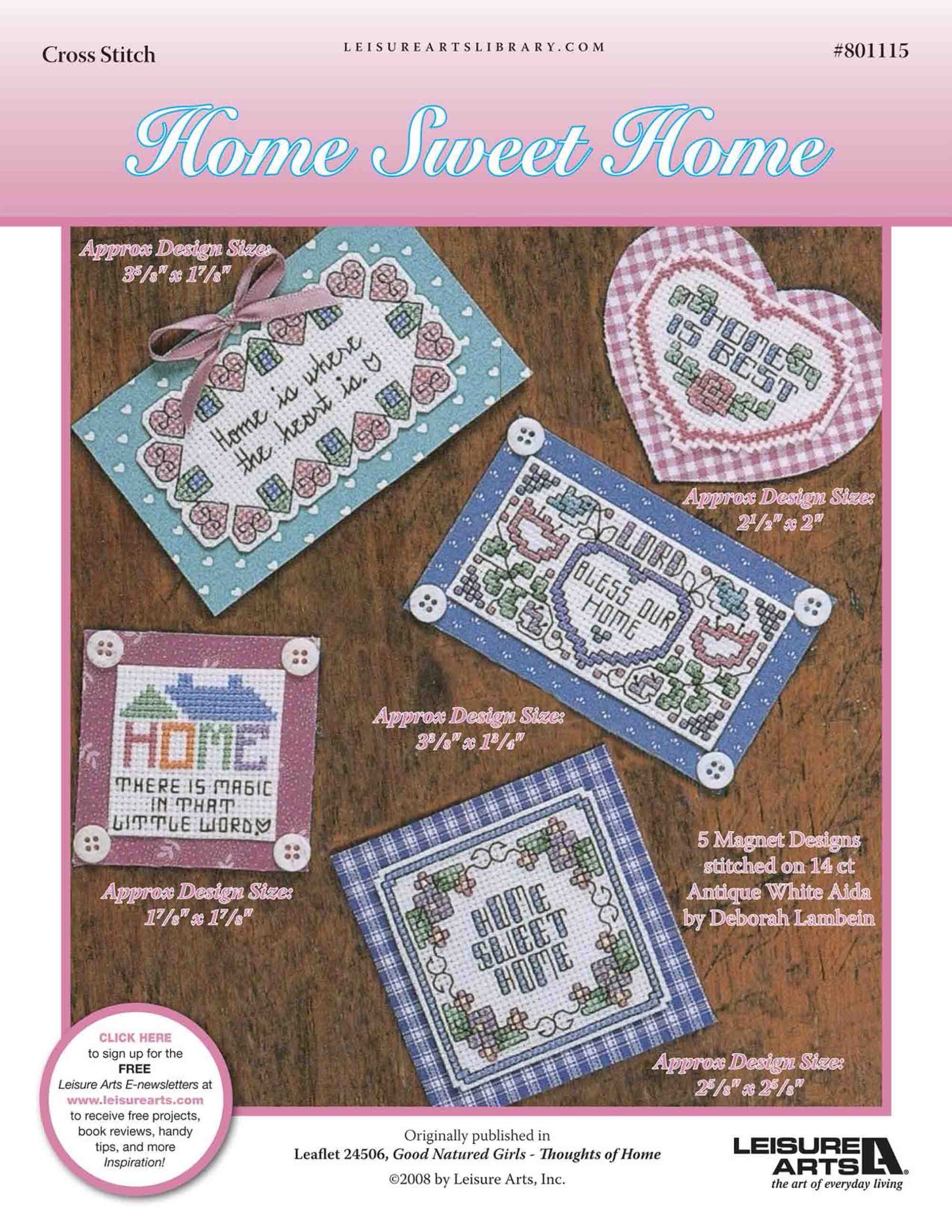 Leisure Arts Good Natured Girls Home Sweet Home ePattern