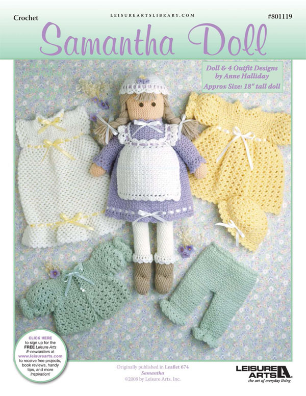 Leisure Arts Samantha Doll Crochet ePattern