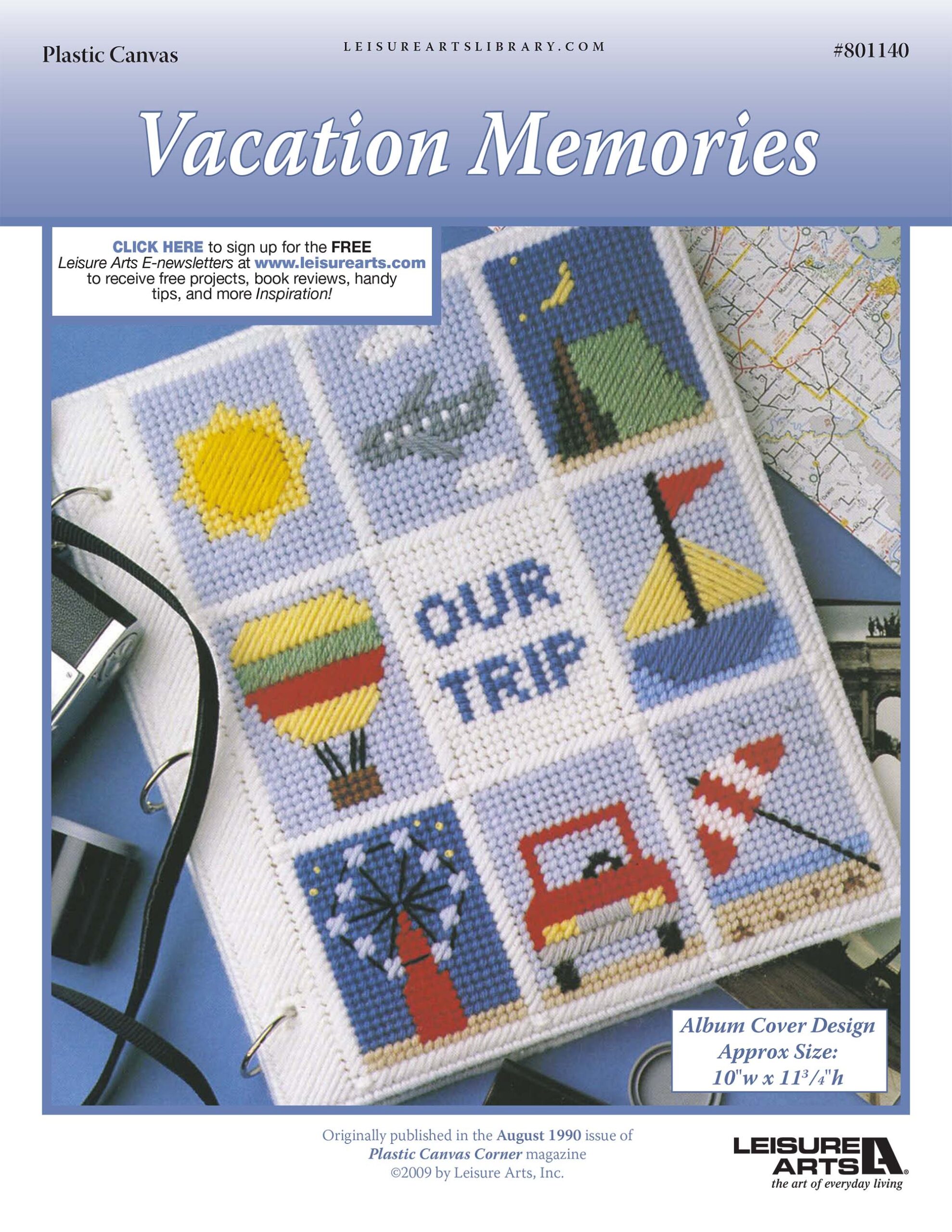 Leisure Arts Vacation Memories Plastic Canvas ePattern