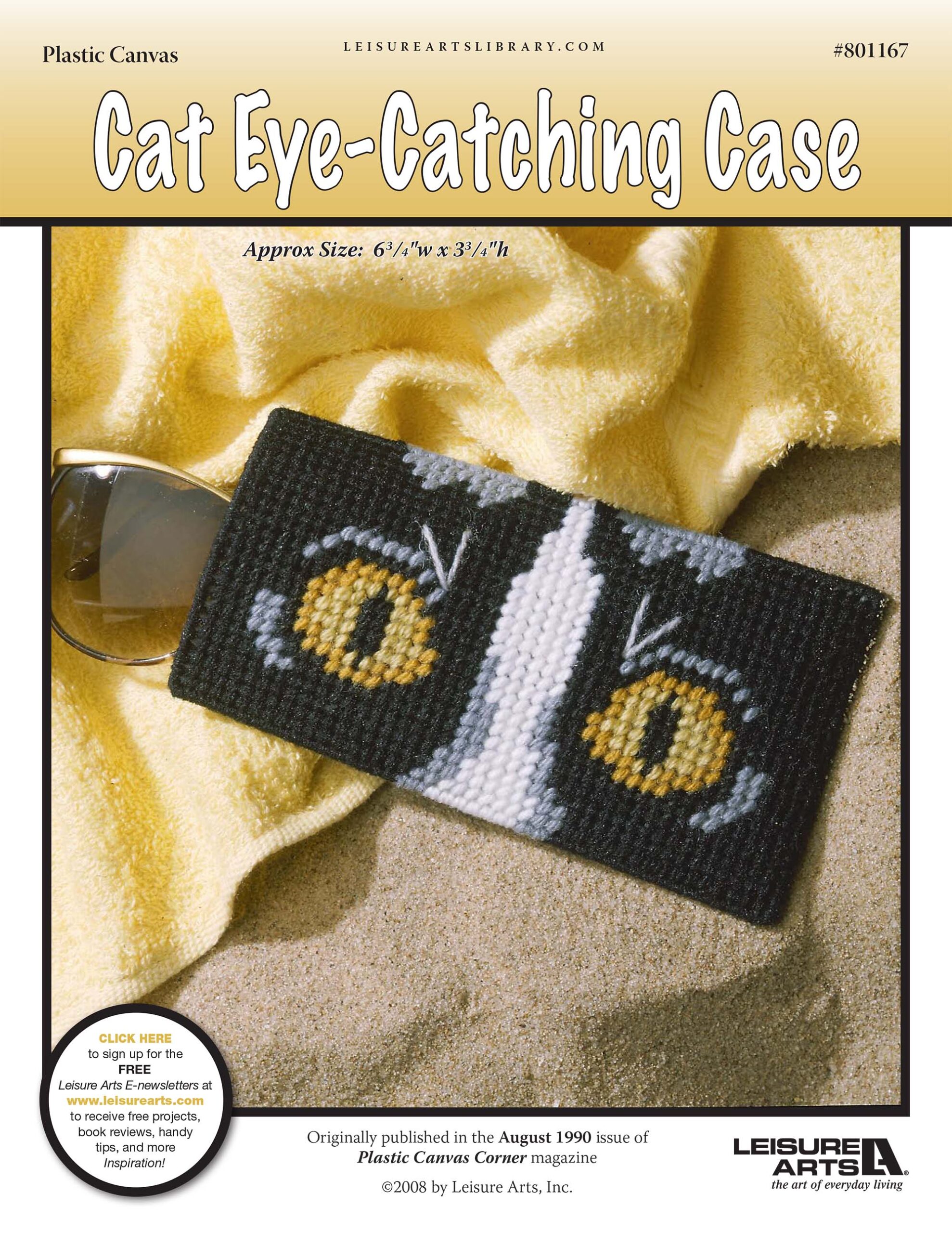 Leisure Arts EyeCatching Case Plastic Canvas ePattern