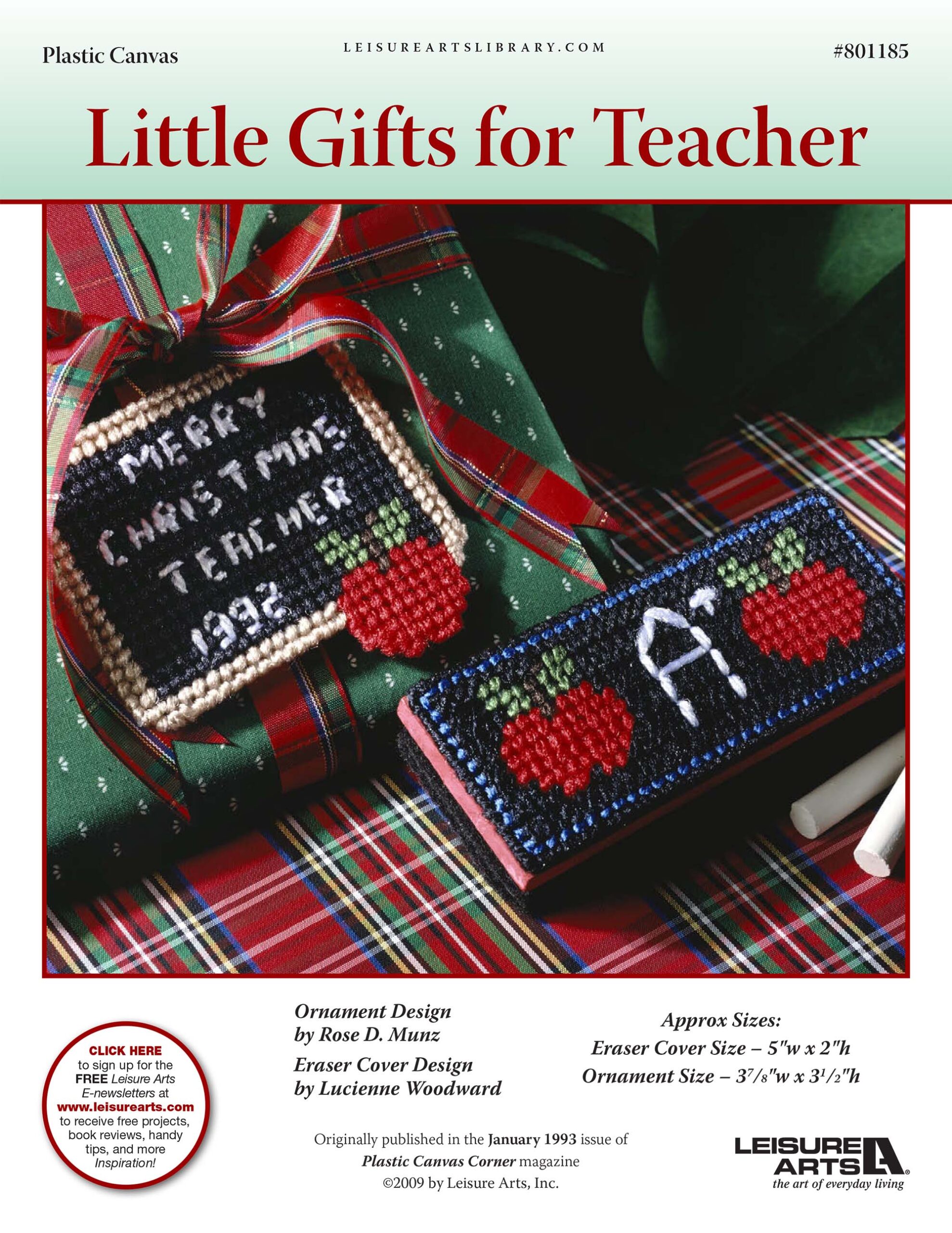 Leisure Arts Little Gifts for Teacher Plastic Canvas ePattern