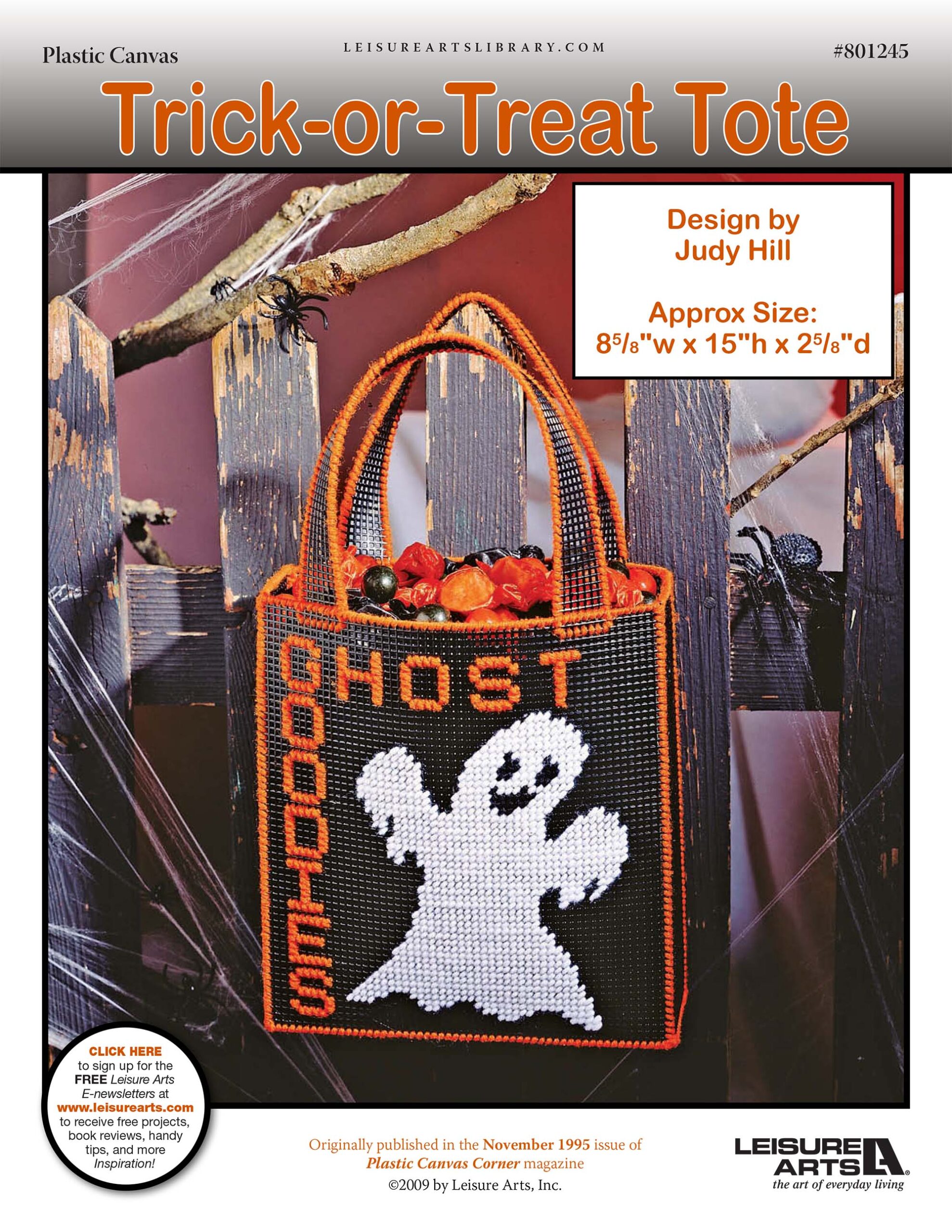 Leisure Arts TrickorTreat Tote Plastic Canvas ePattern