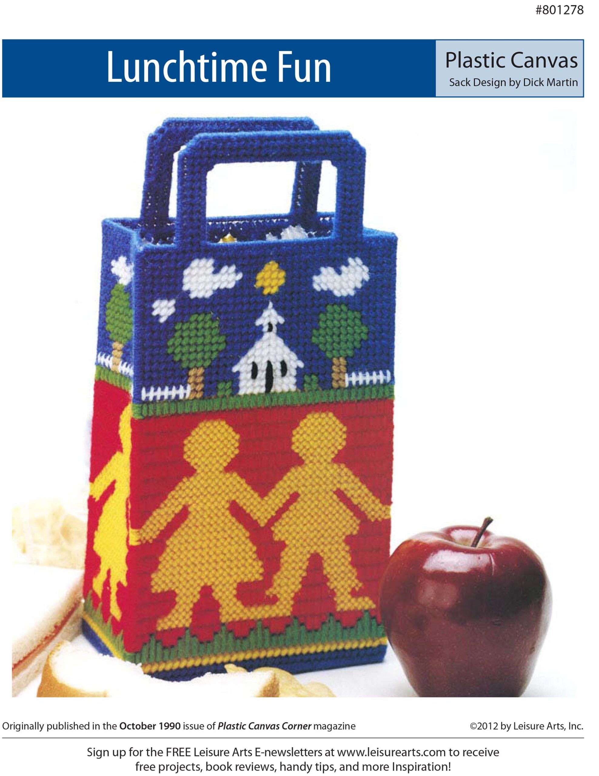 Leisure Arts Lunchtime Fun Tote Plastic Canvas ePattern