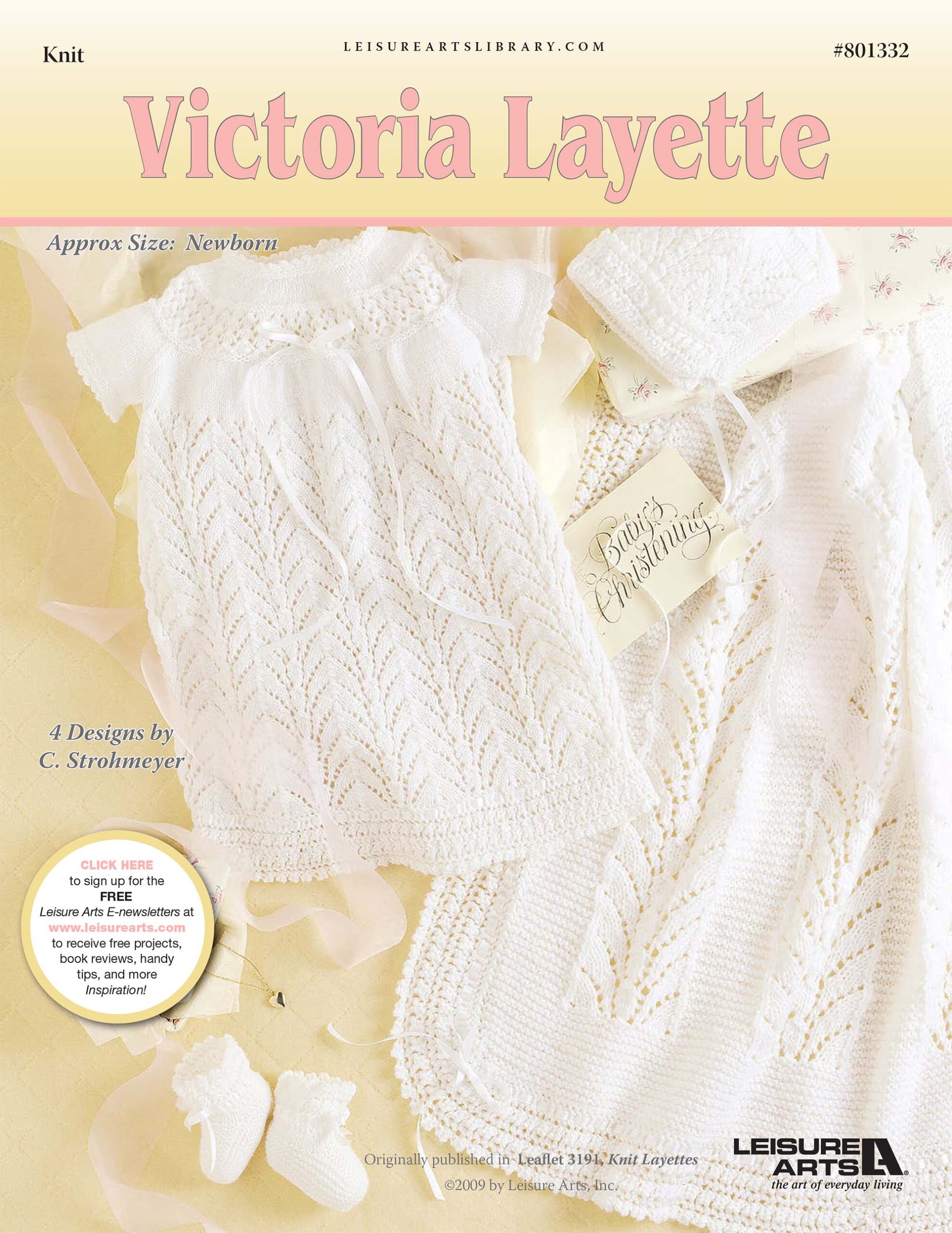 Leisure Arts Knit Layettes Victoria ePattern