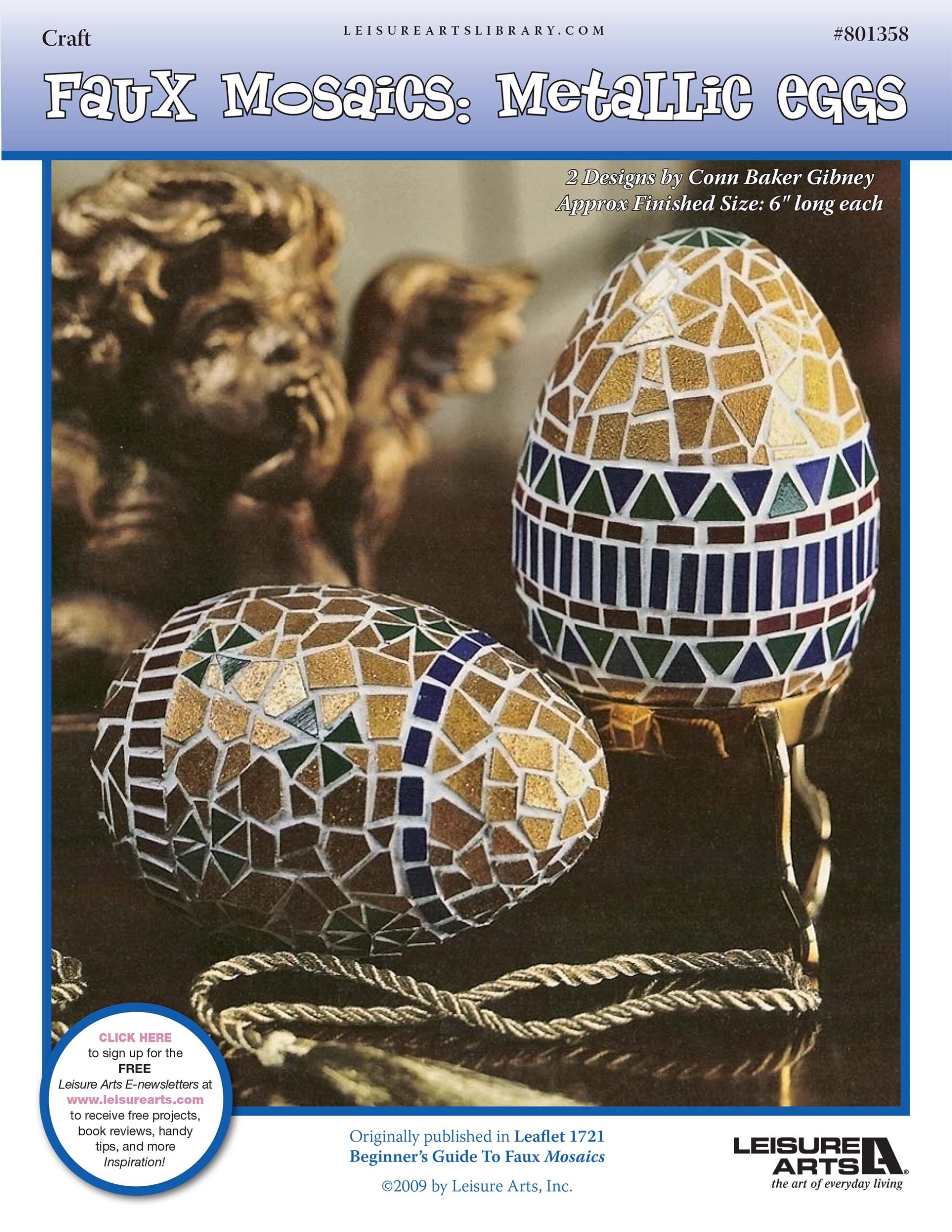 Leisure Arts Mosaic Metallic Eggs ePattern