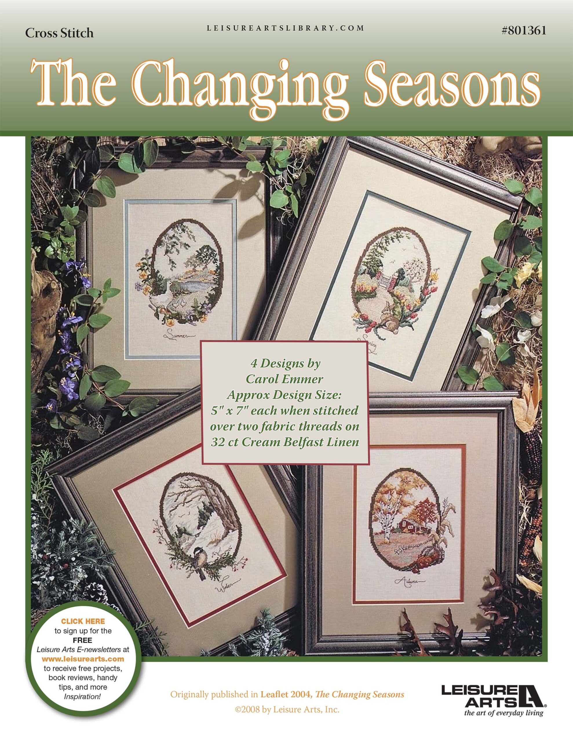 Leisure Arts The Changing Seasons in Cross Stitch ePattern