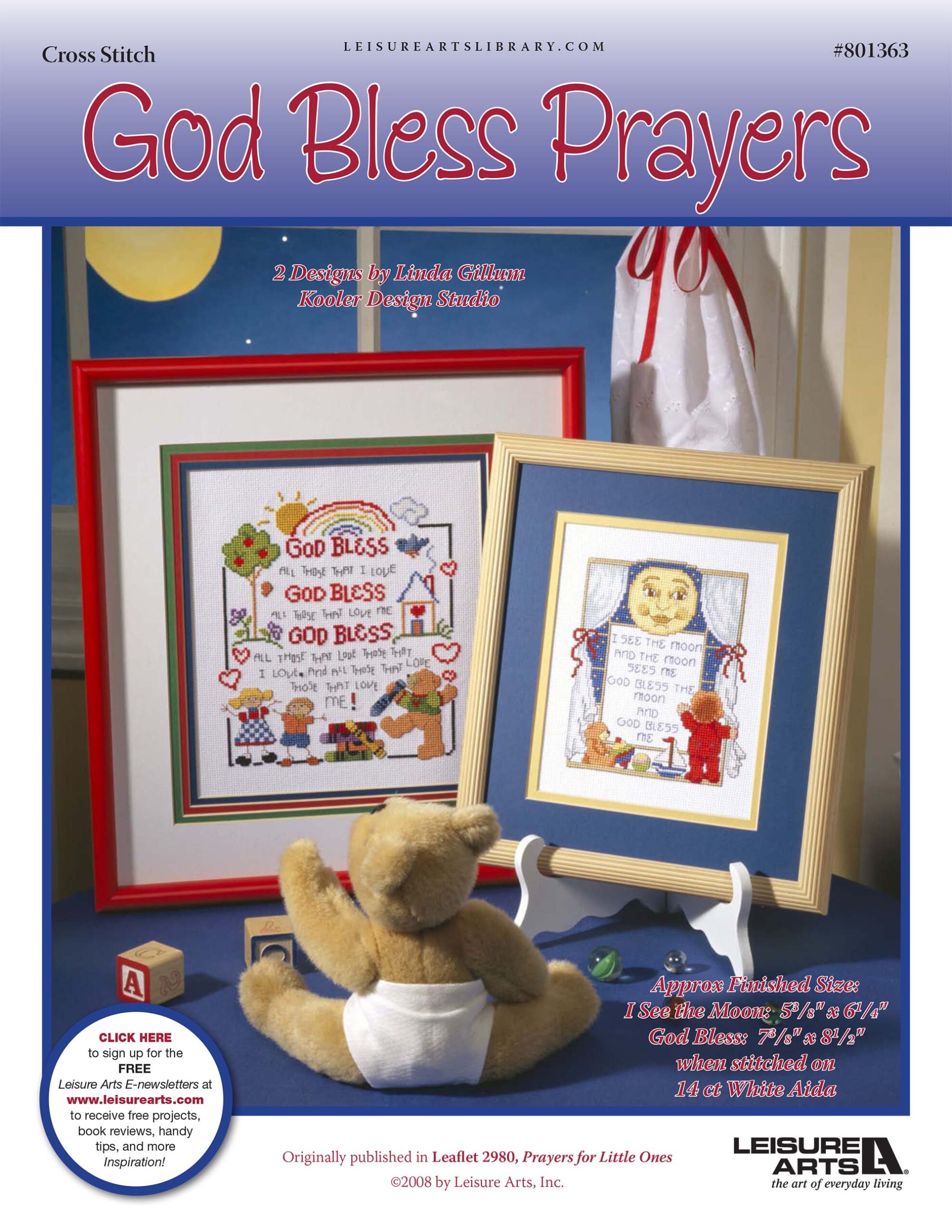 Leisure Arts God Bless Prayers Cross Stitch ePattern