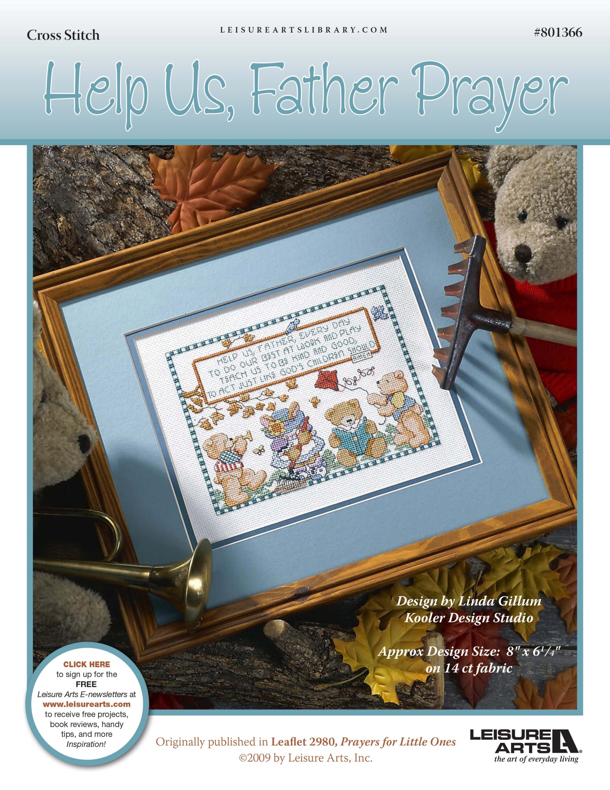 Leisure Arts Help Us Father Prayer Cross Stitch ePattern