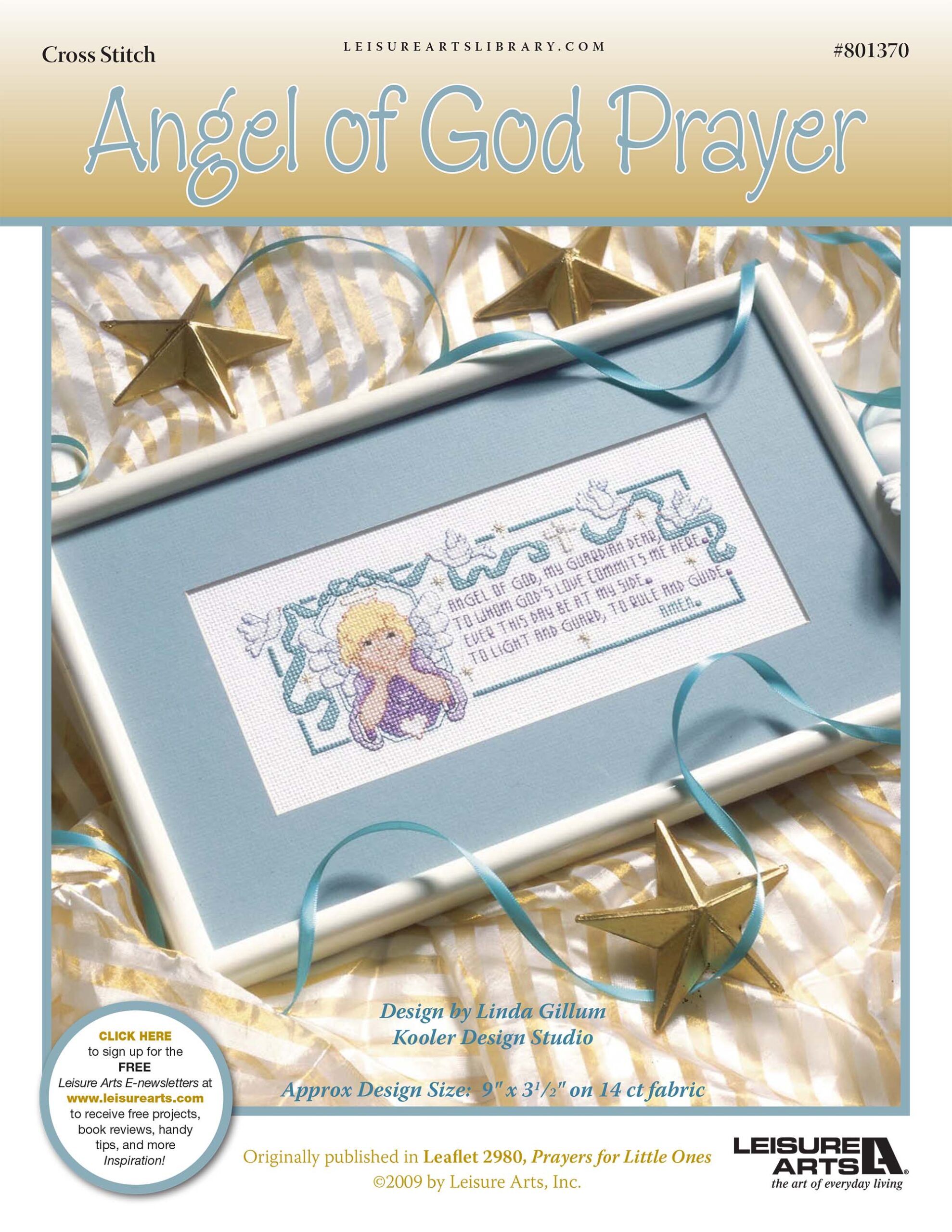 Leisure Arts Angel of God Prayer Cross Stitch ePattern