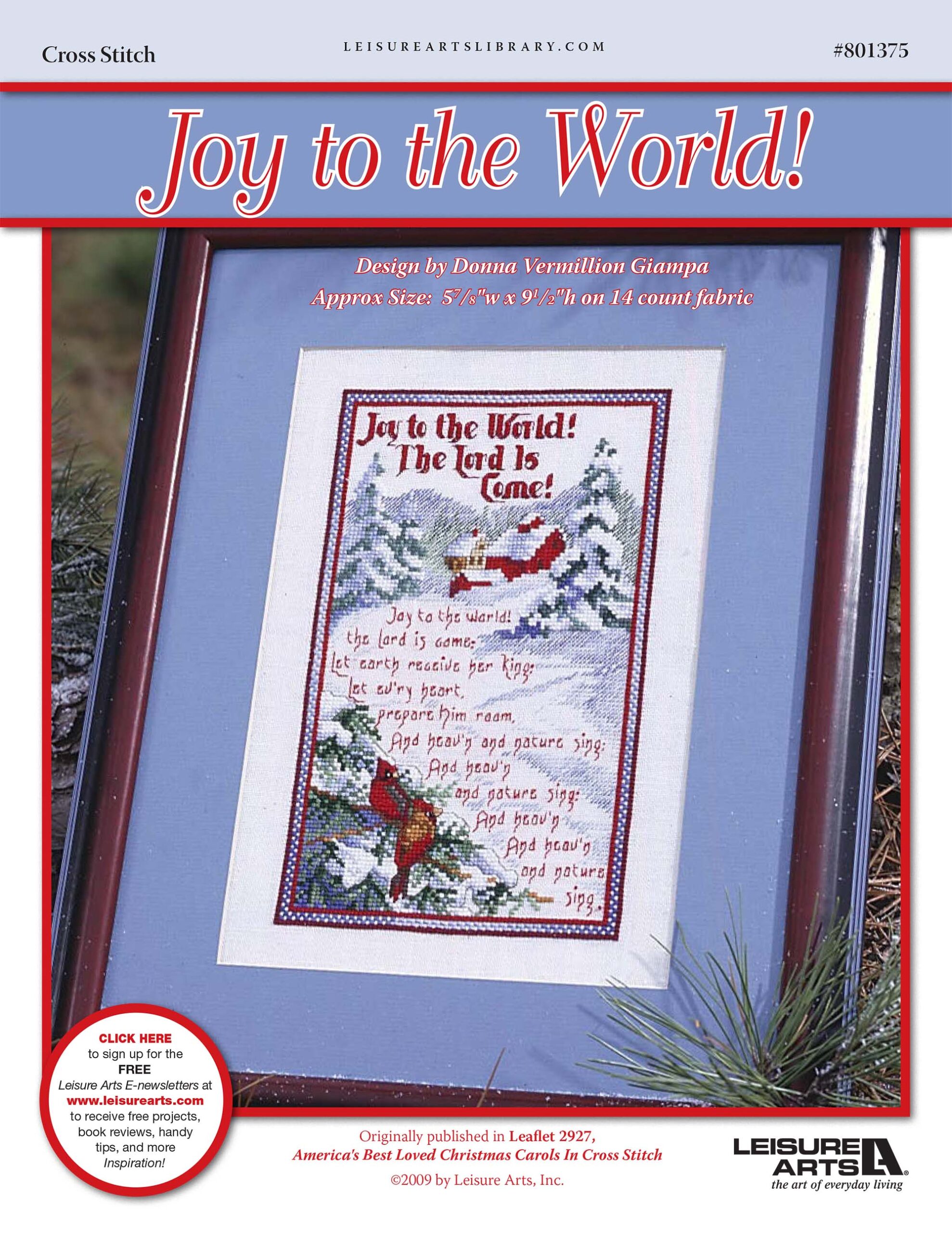 Leisure Arts Joy To The World Cross Stitch ePattern