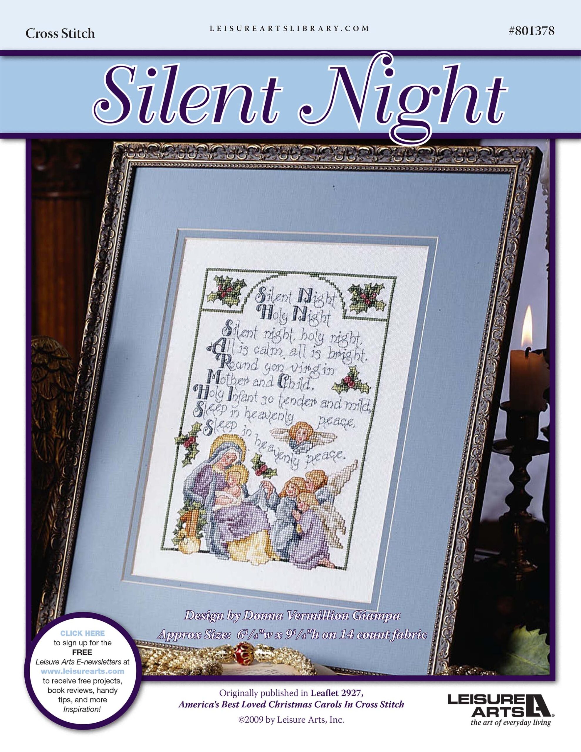 Leisure Arts Silent Night Cross Stitch ePattern