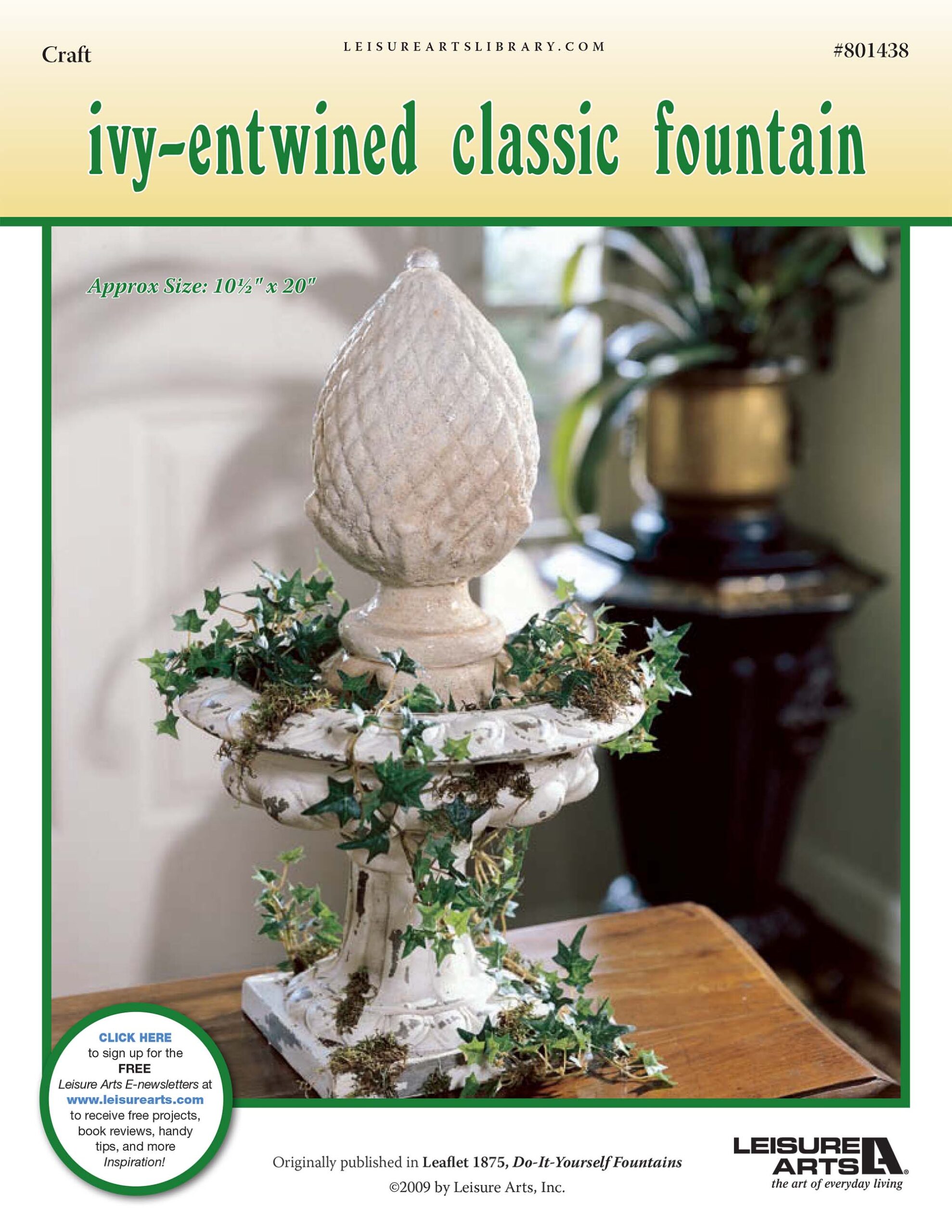 Leisure Arts Do It Yourself Fountain IvyEntwined Classic ePattern