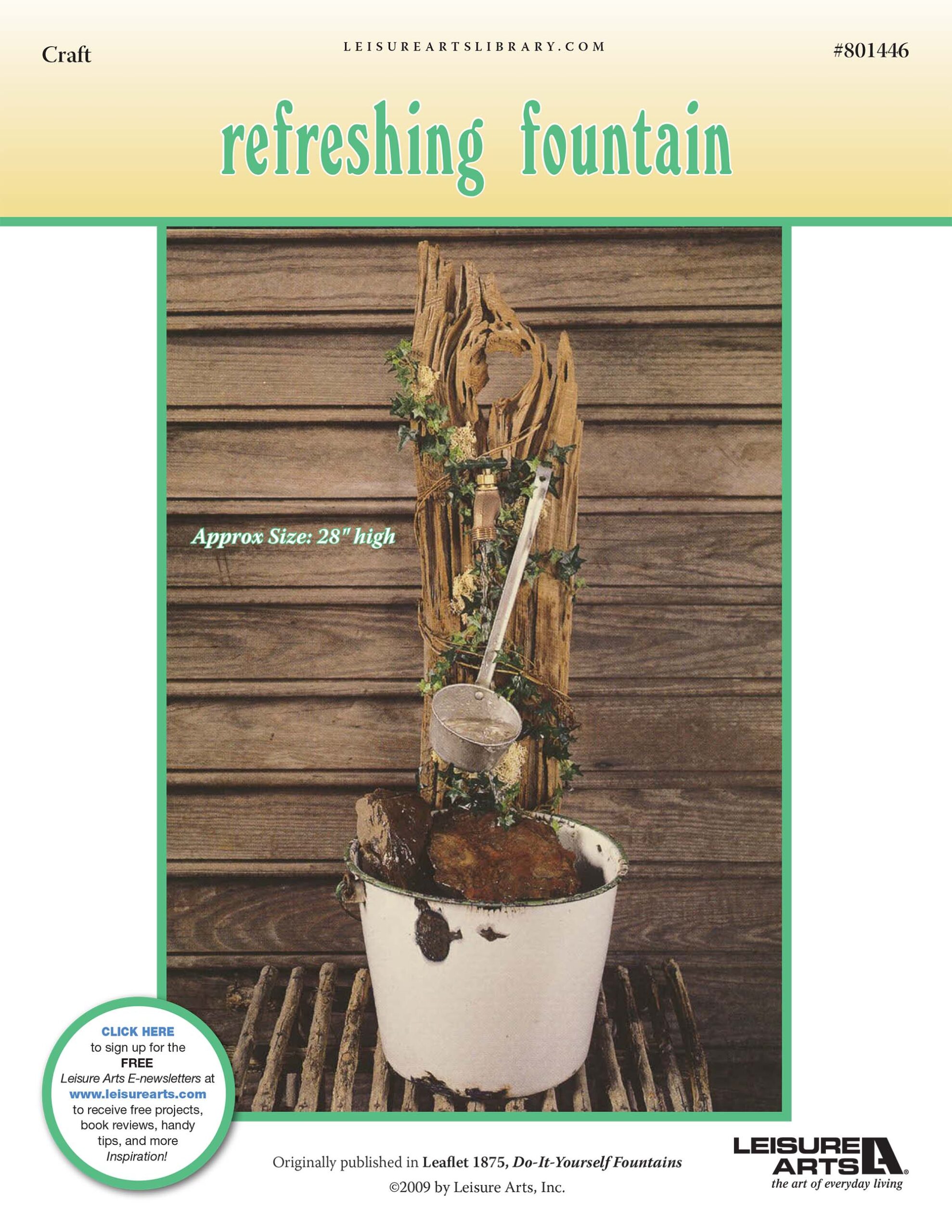 Leisure Arts Do It Yourself Fountains Refreshing ePattern