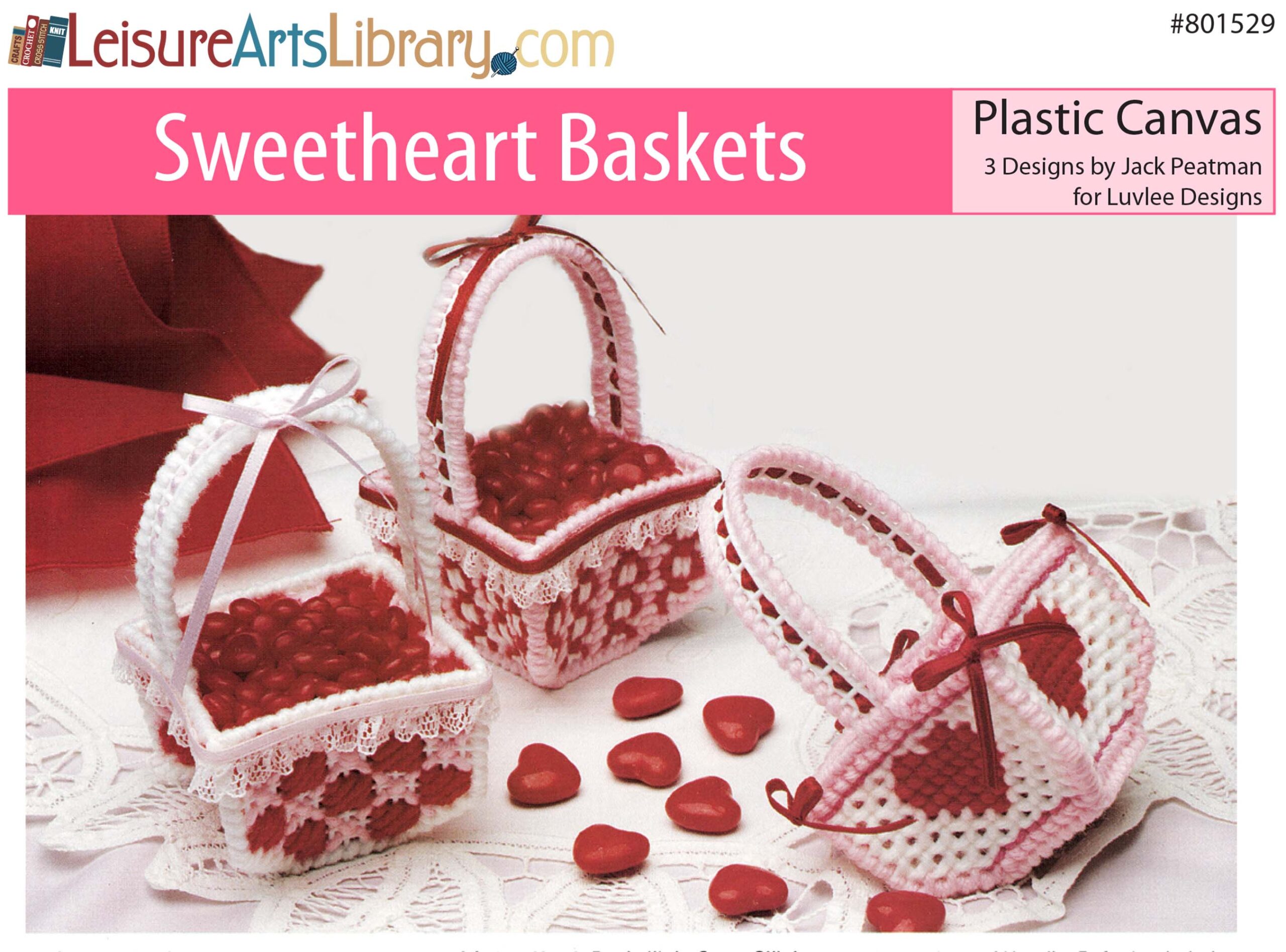 Leisure Arts Sweetheart Baskets Plastic Canvas ePattern