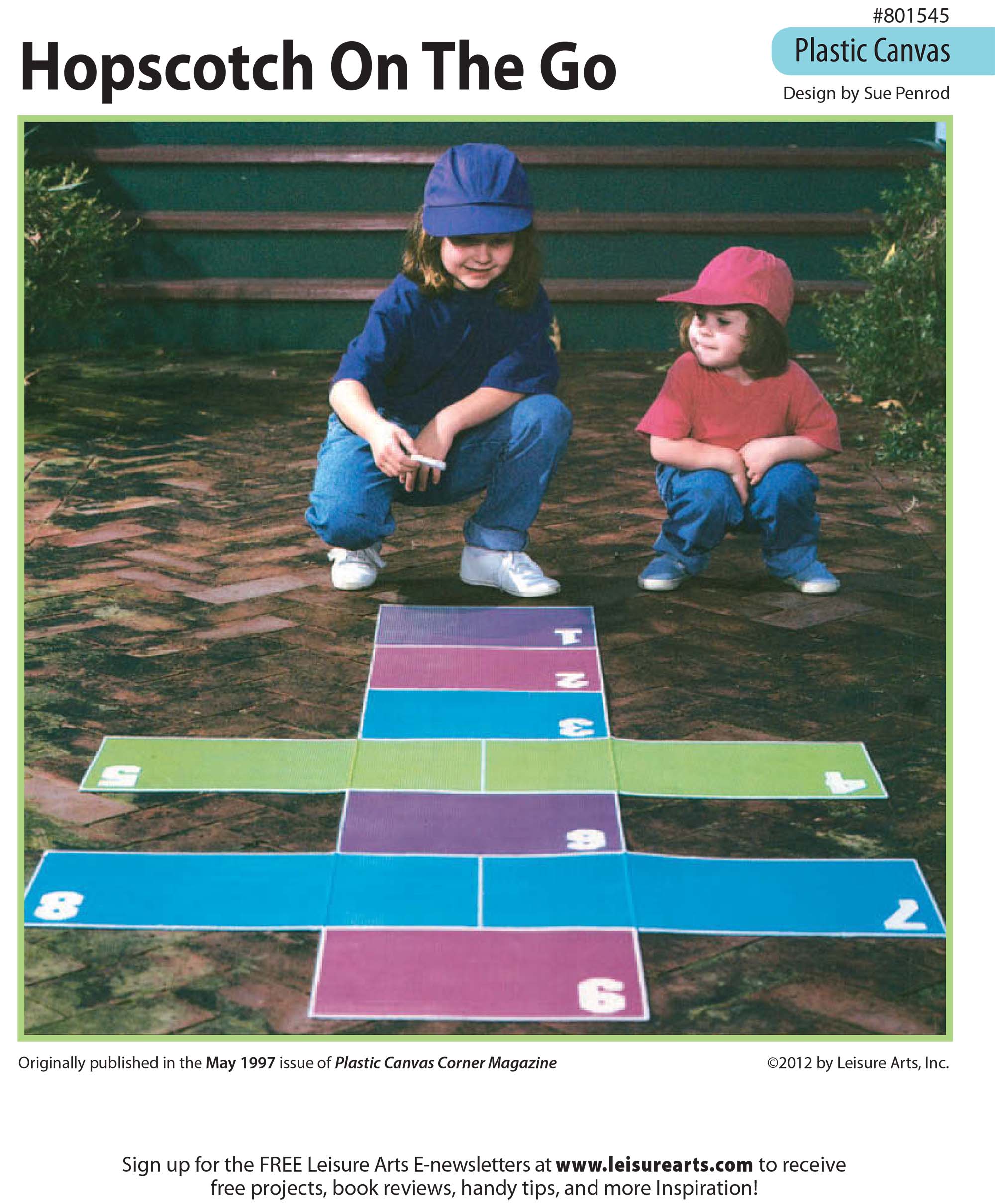 Leisure Arts Hopscotch On The Go Plastic Canvas ePattern