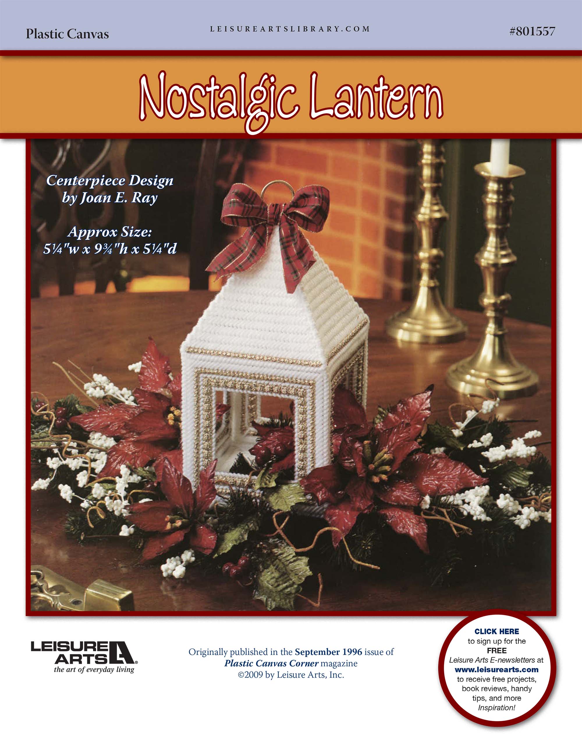 Leisure Arts Nostalgic Lantern Plastic Canvas ePattern