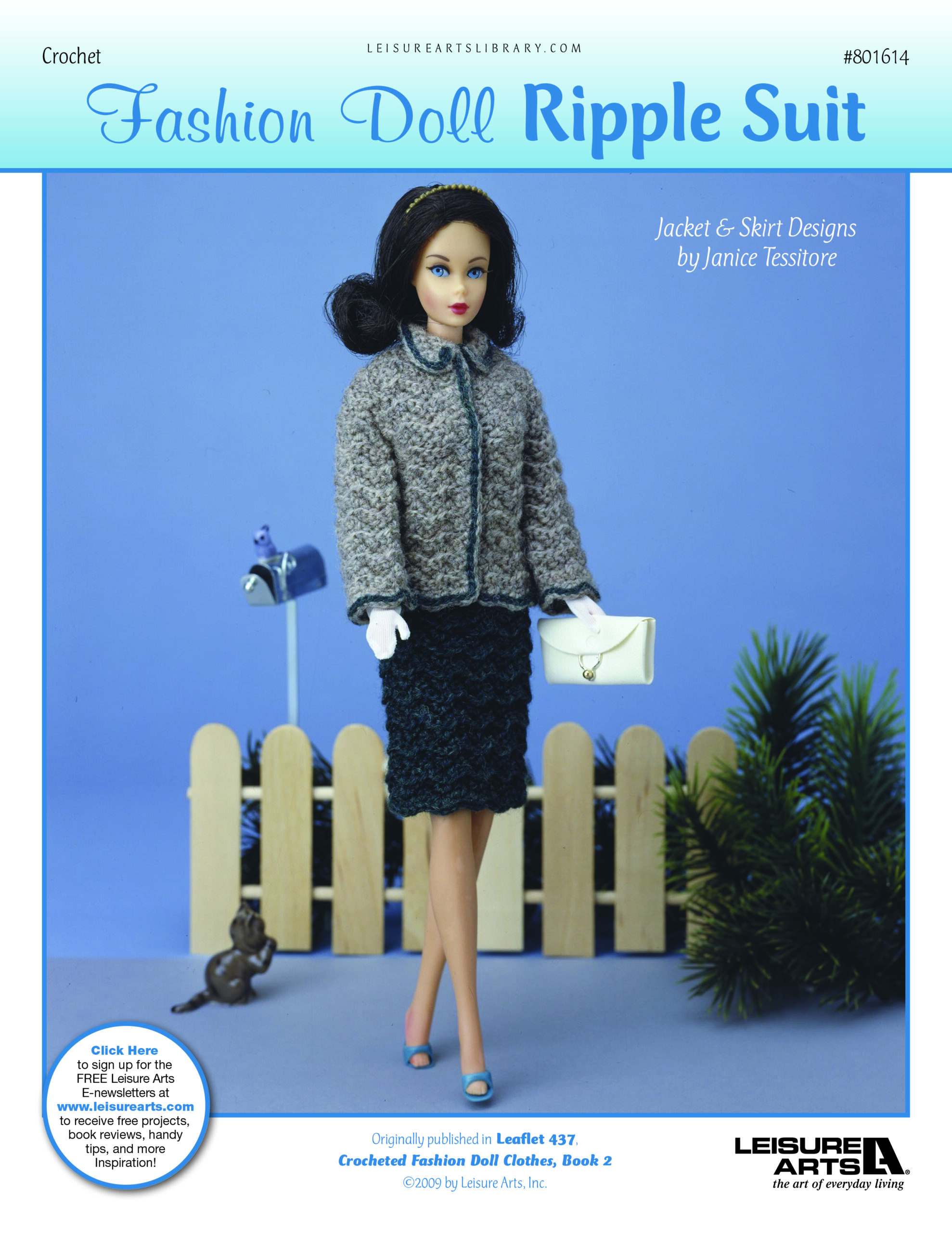 Leisure Arts Fashion Doll Clothes Book 2 Ripple Suit Crochet ePattern
