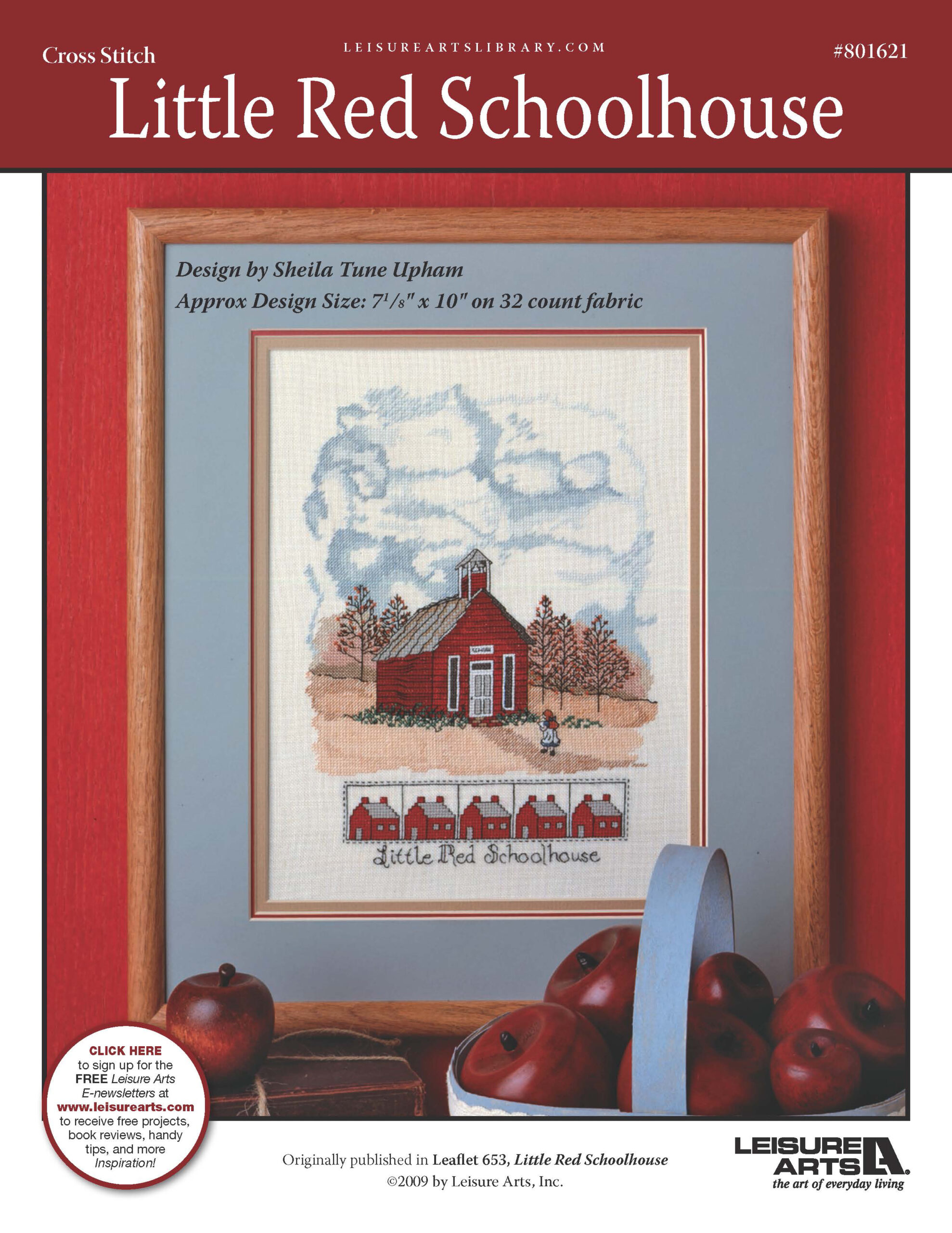 Leisure Arts Little Red Schoolhouse Cross Stitch ePattern
