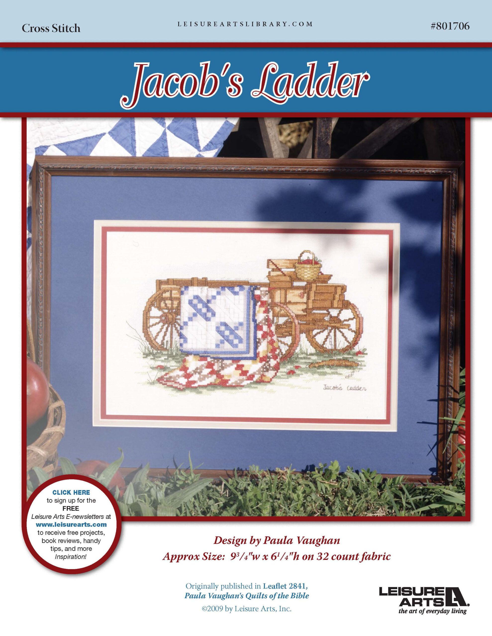 Leisure Arts Quilts Of The Bible Jacobs Ladder Cross Stitch ePattern
