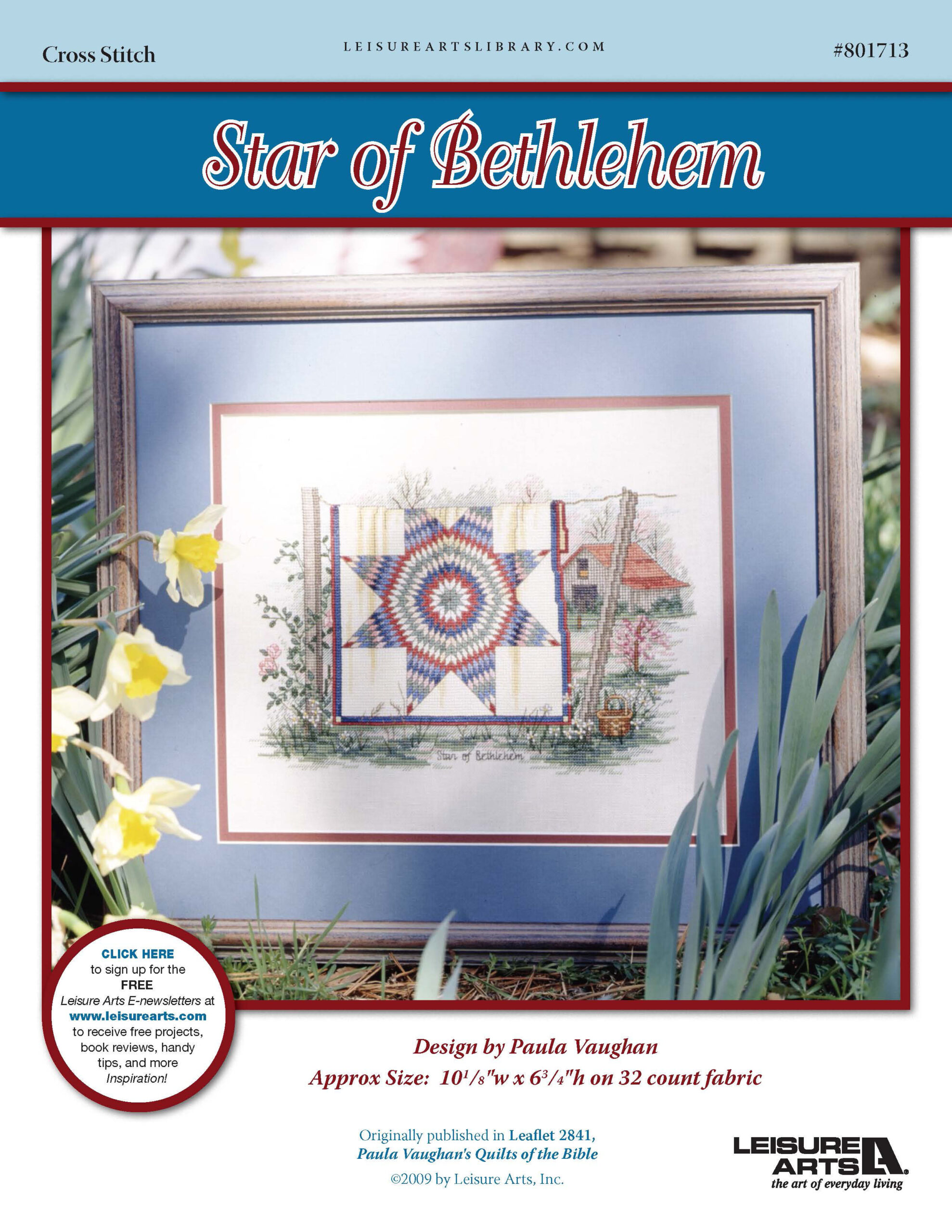 Leisure Arts Quilts Of The Bible Star Of Bethlehem Cross Stitch ePattern