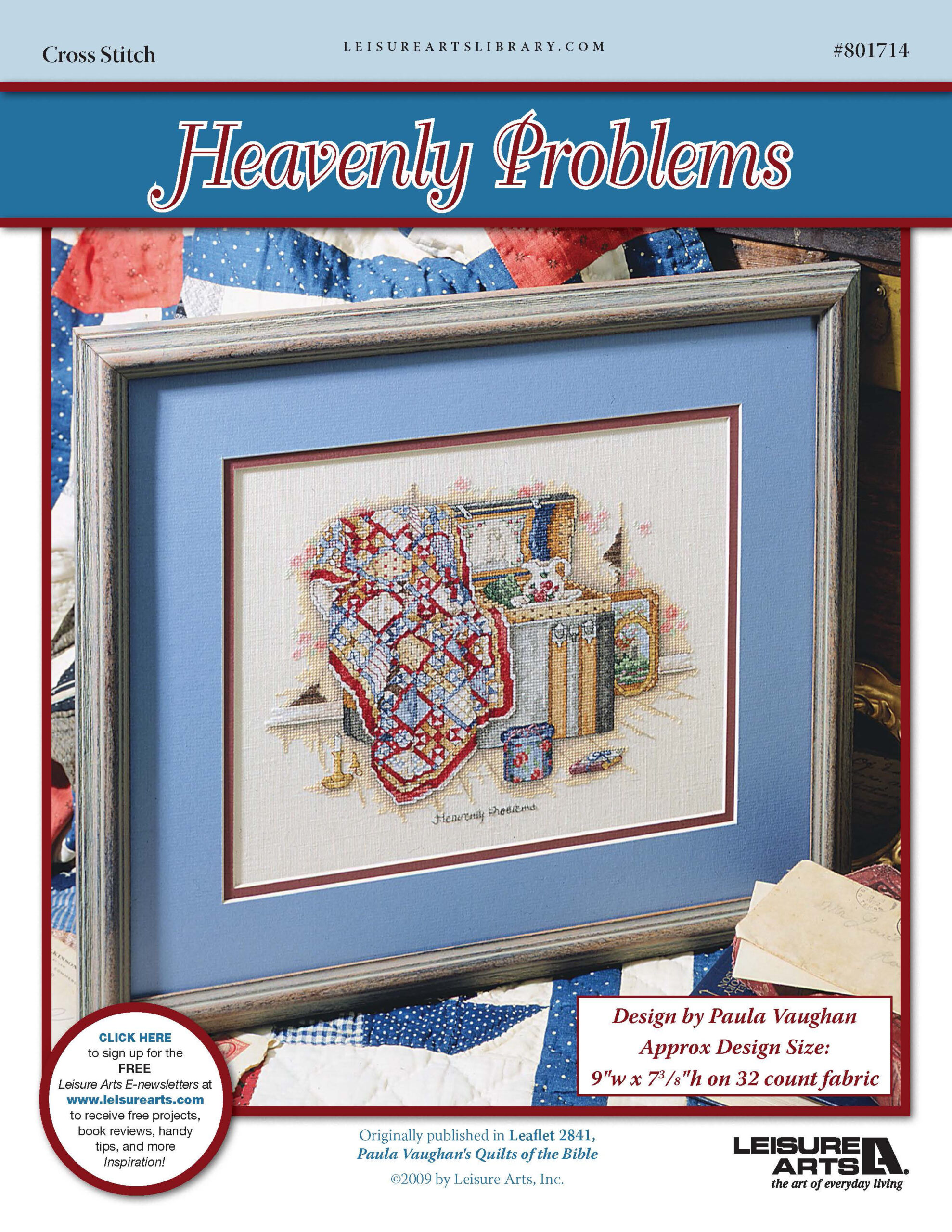 Leisure Arts Quilts Of The Bible Heavenly Problems Cross Stitch ePattern