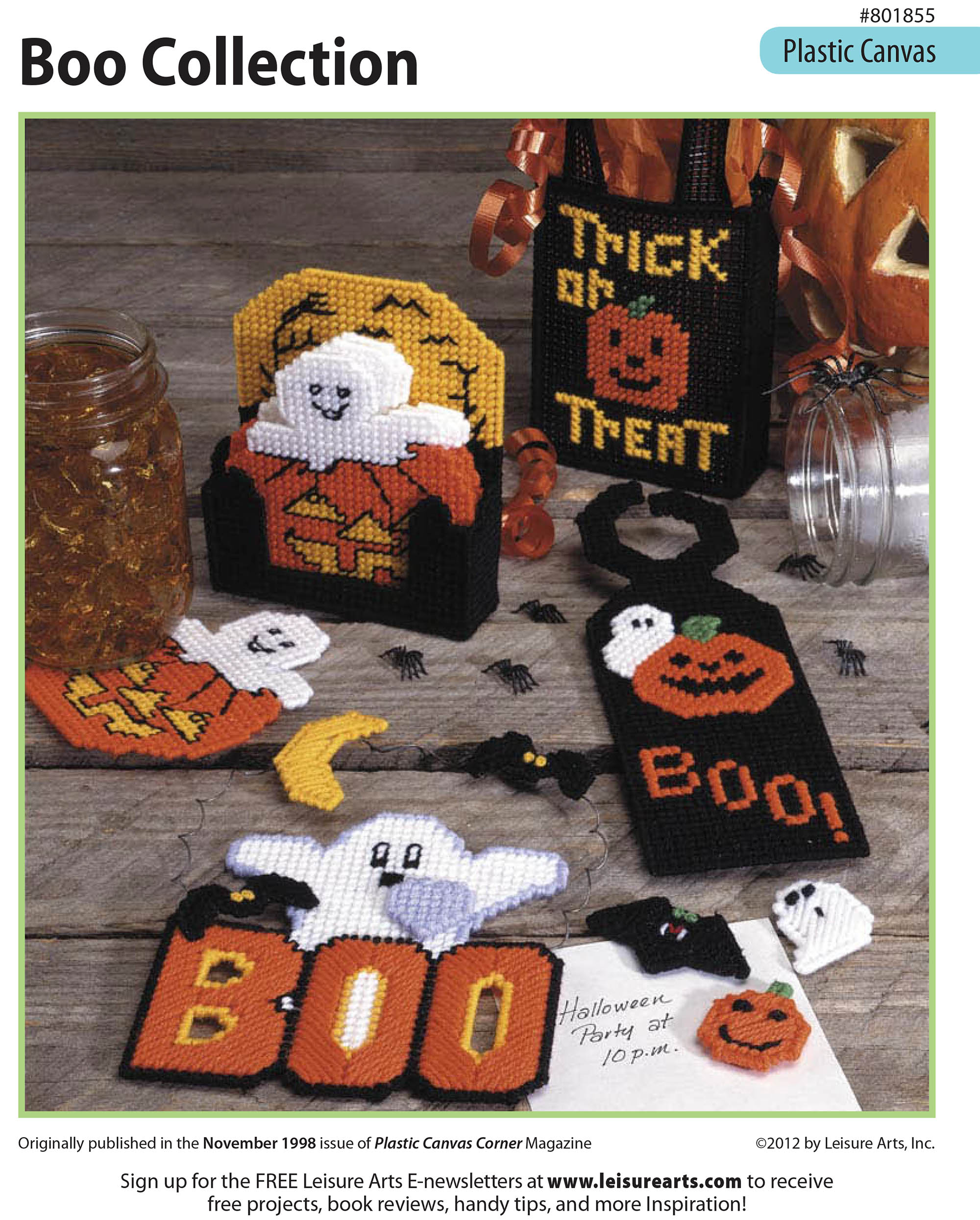 Leisure Arts Boo Collection Plastic Canvas ePattern