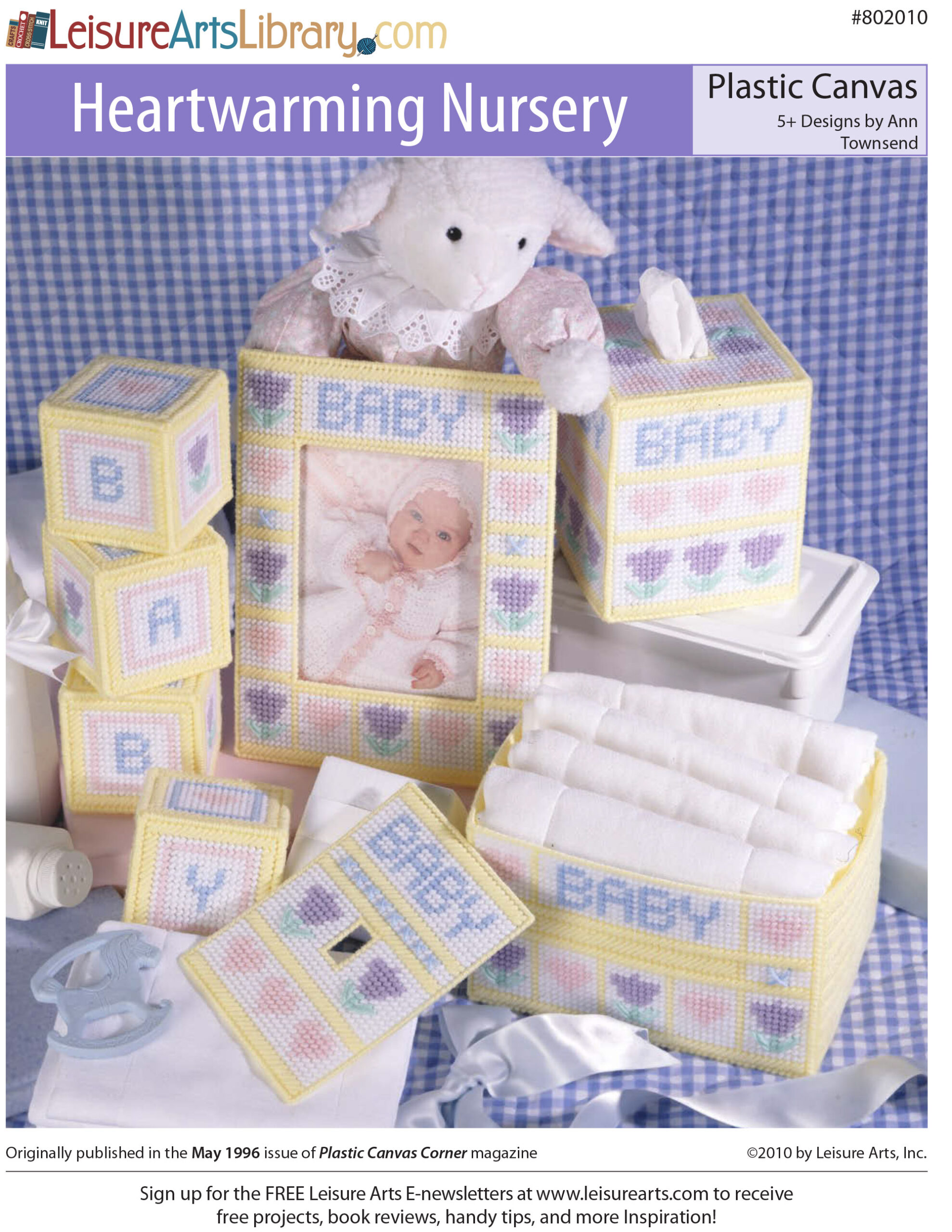 Leisure Arts Heartwarming Nursery Plastic Canvas ePattern