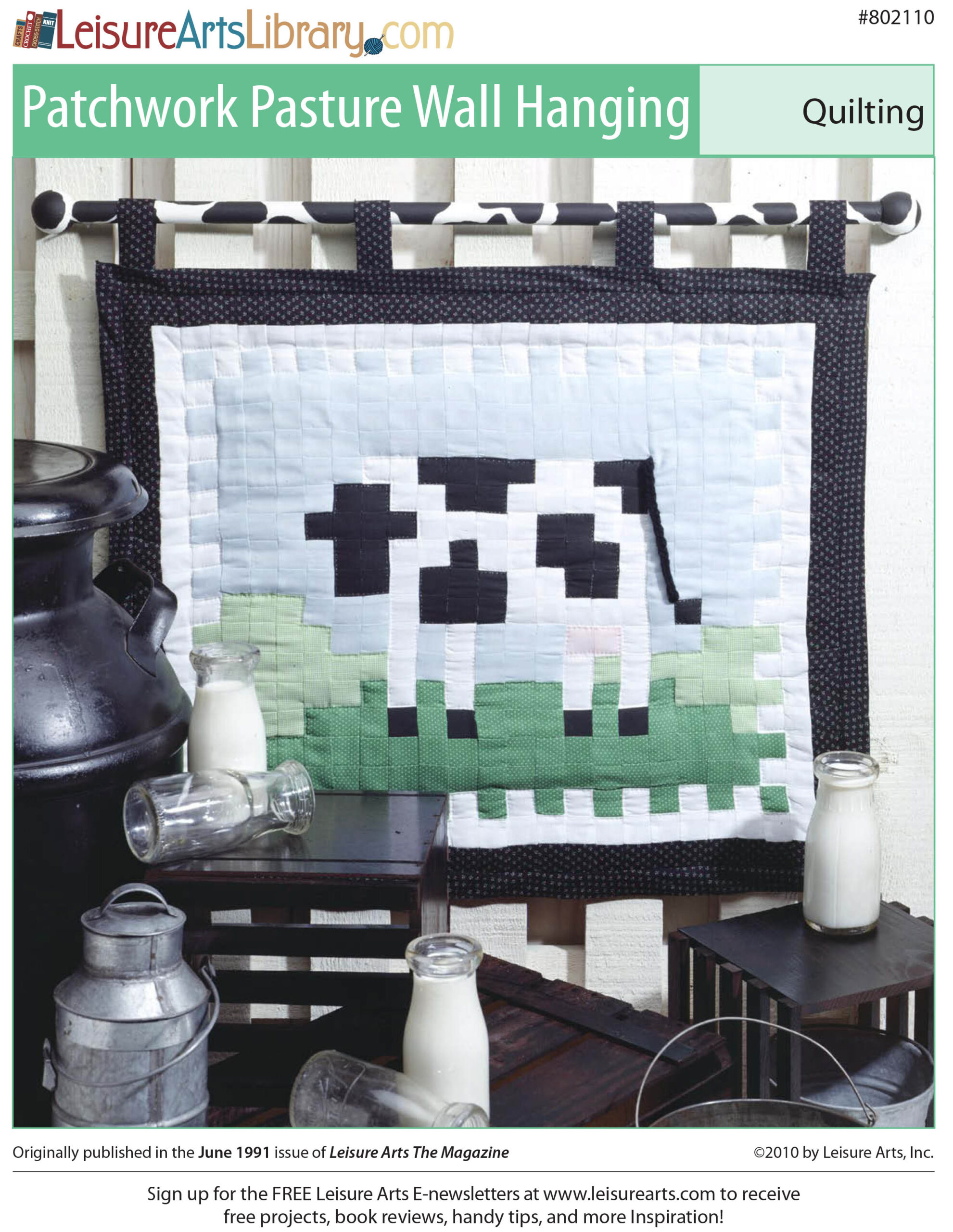 Leisure Arts Patchwork Pasture Wall Hanging Quilt ePattern