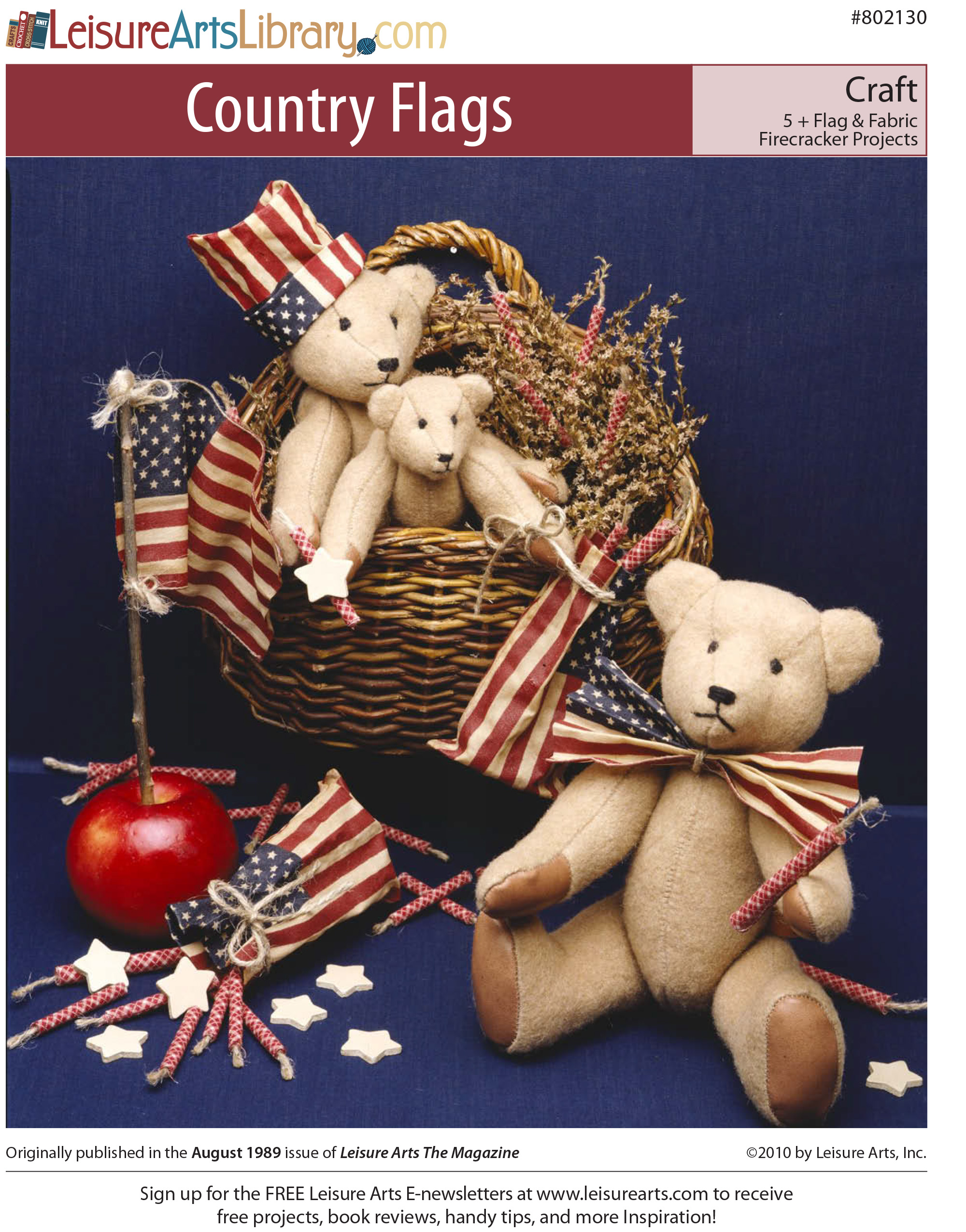 Leisure Arts Country Flags Craft ePattern