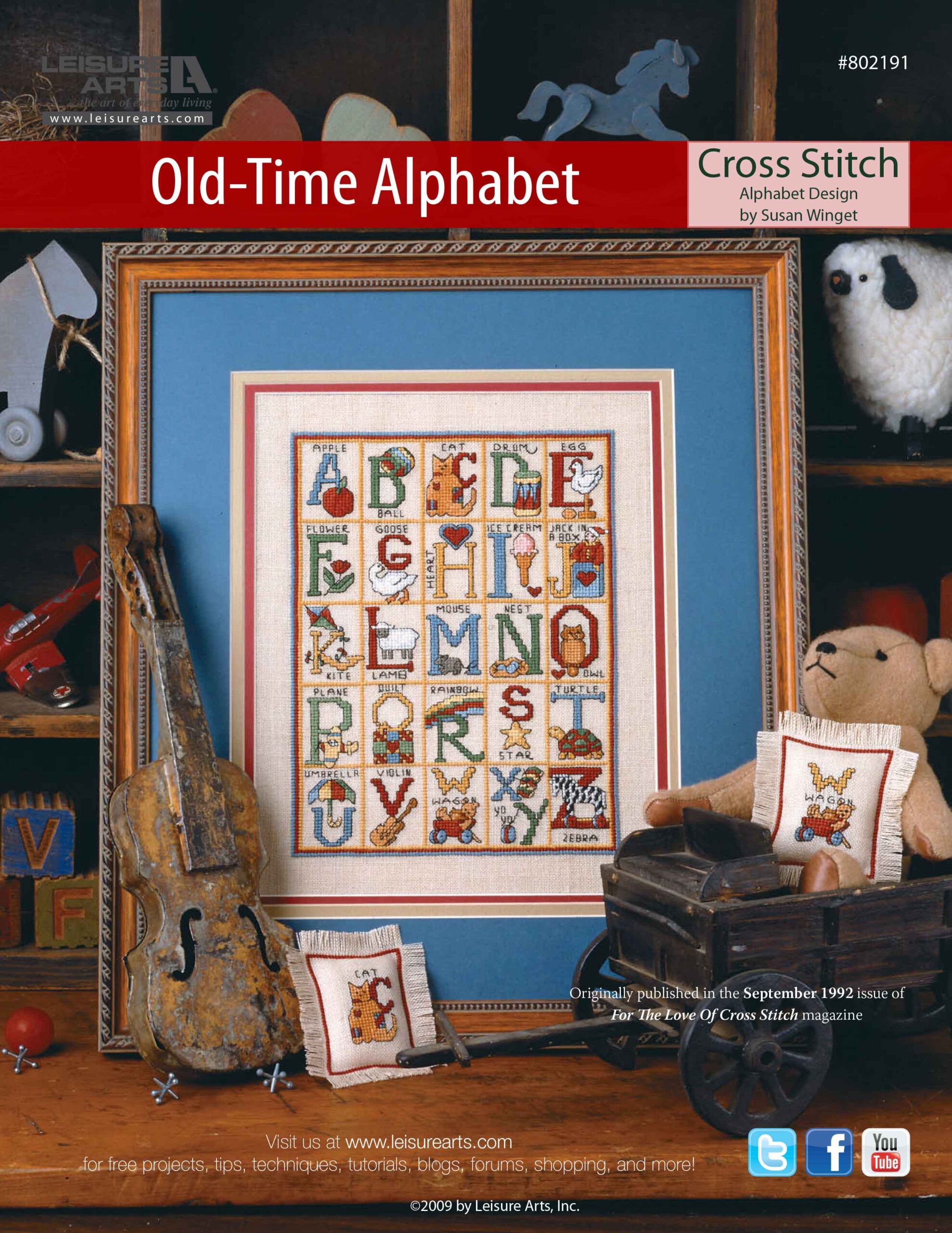 Leisure Arts OldTime Alphabet Cross Stitch ePattern