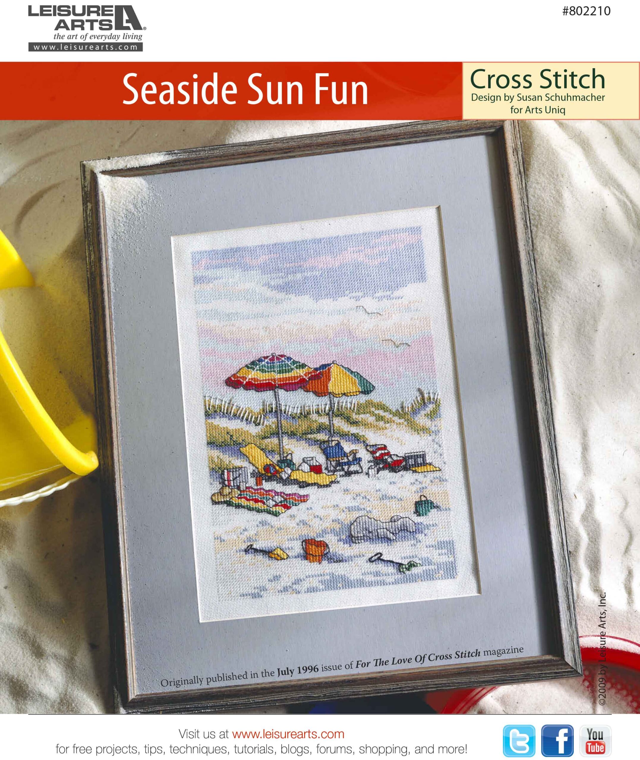 Leisure Arts Seaside Sun Fun Cross Stitch ePattern
