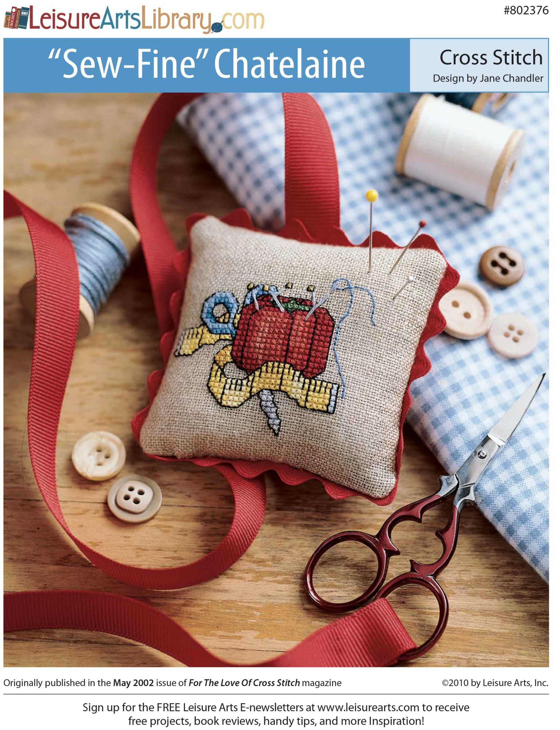 Leisure Arts SewFine Chatelaine Cross Stitch ePattern