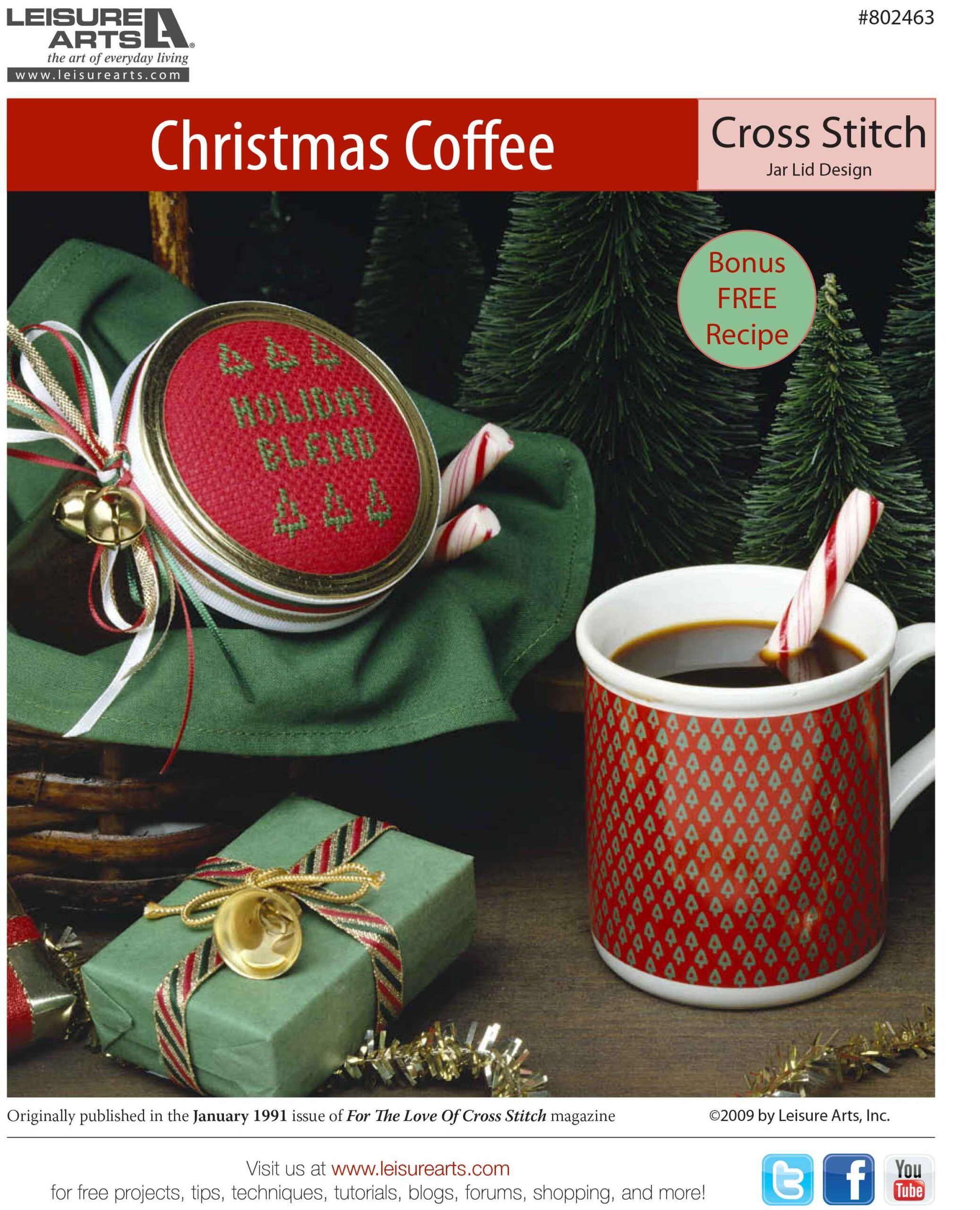 Leisure Arts Christmas Coffee ChocolatePeppermint Recipe ePattern