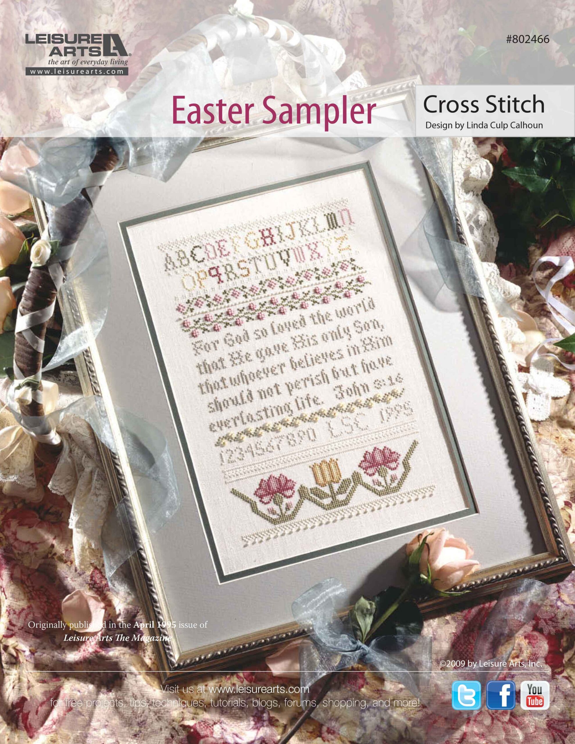 Leisure Arts Easter Sampler Cross Stitch ePattern