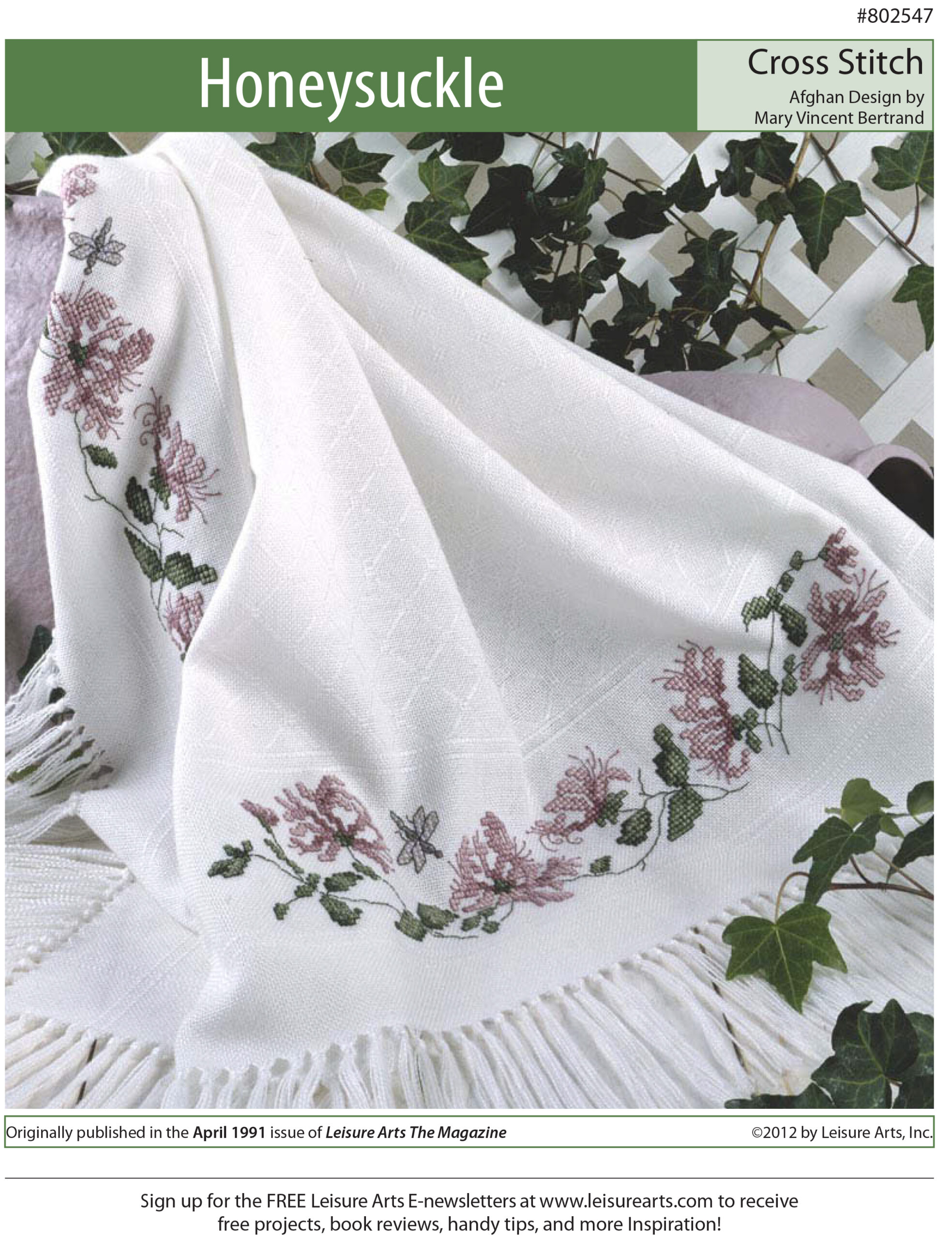 Leisure Arts Honeysuckle Cross Stitch ePattern