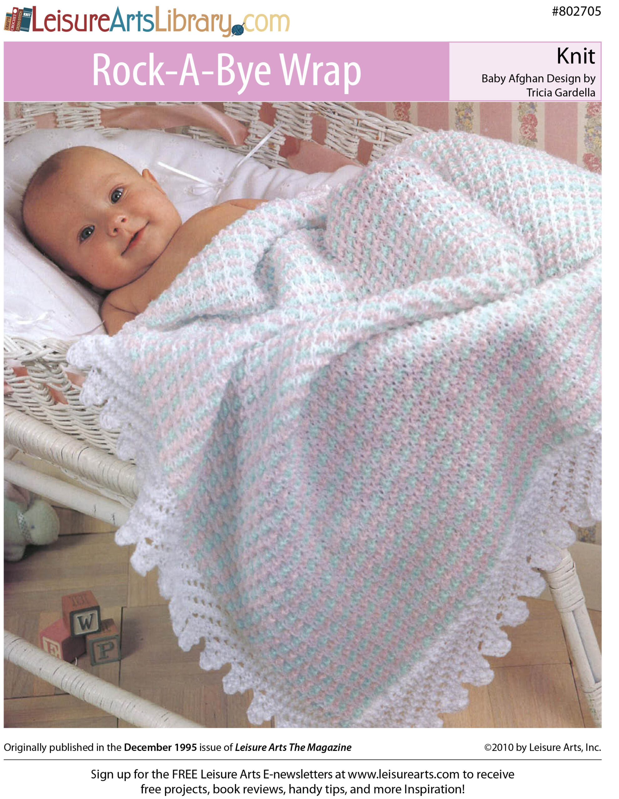 Leisure Arts RockABye Wrap Knit ePattern